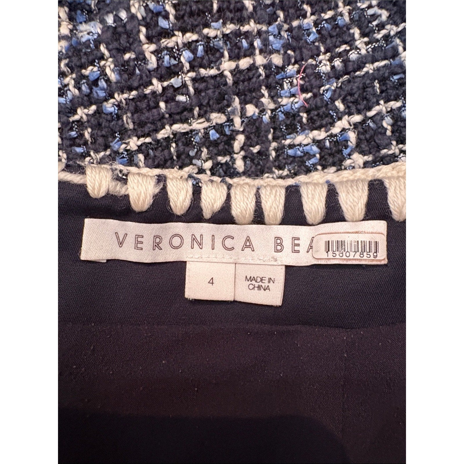 Veronica Beard Medford Button-Embellished Cotton-Blend Tweed Mini Skirt - 4