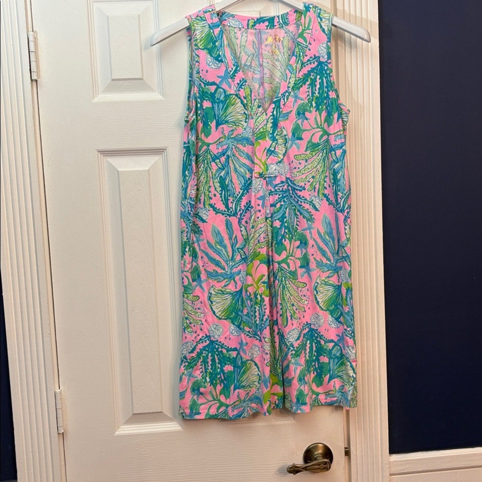 Lilly Pulitzer Amina Swing Dress Mandevilla Baby Hip Natic - size small