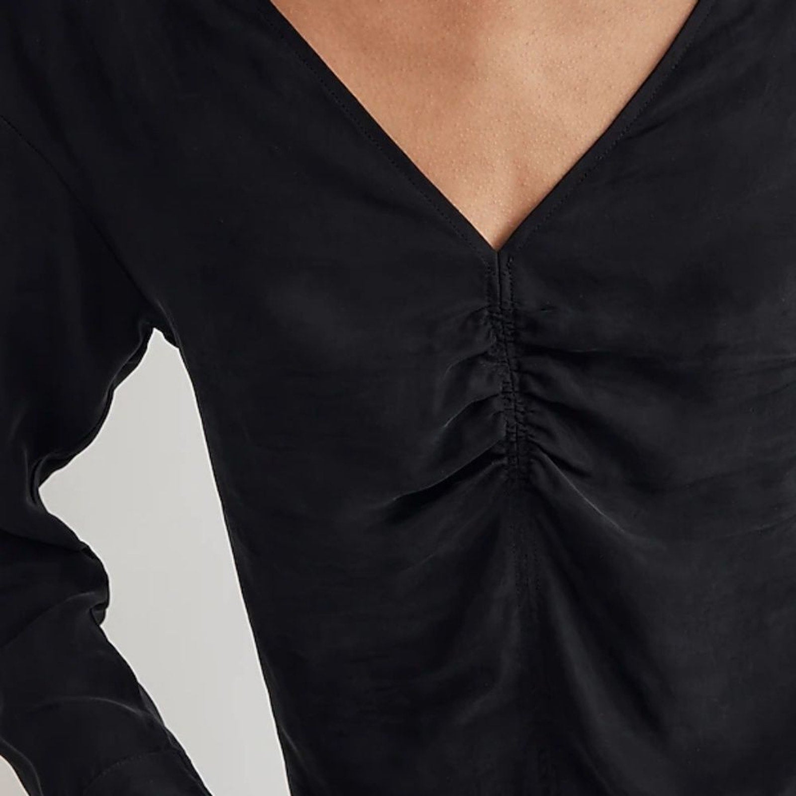 NWT Madewell Brushed Ruched-Front Top - size 2