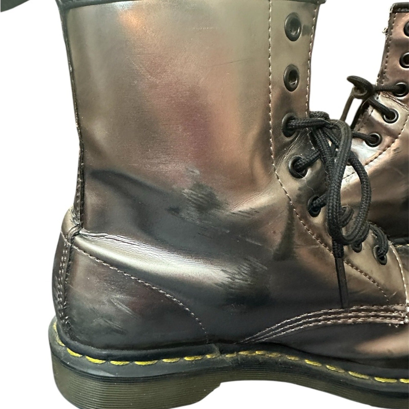 Dr. Marten 1460 Metallic Lace Up Boots - 9