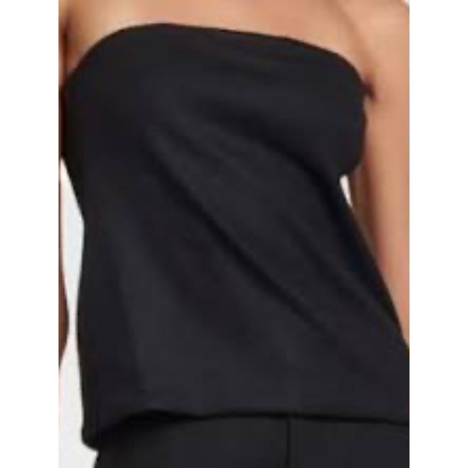 NWT VINCE WOOL BLEND STRAPLESS TOP BLACK - XL