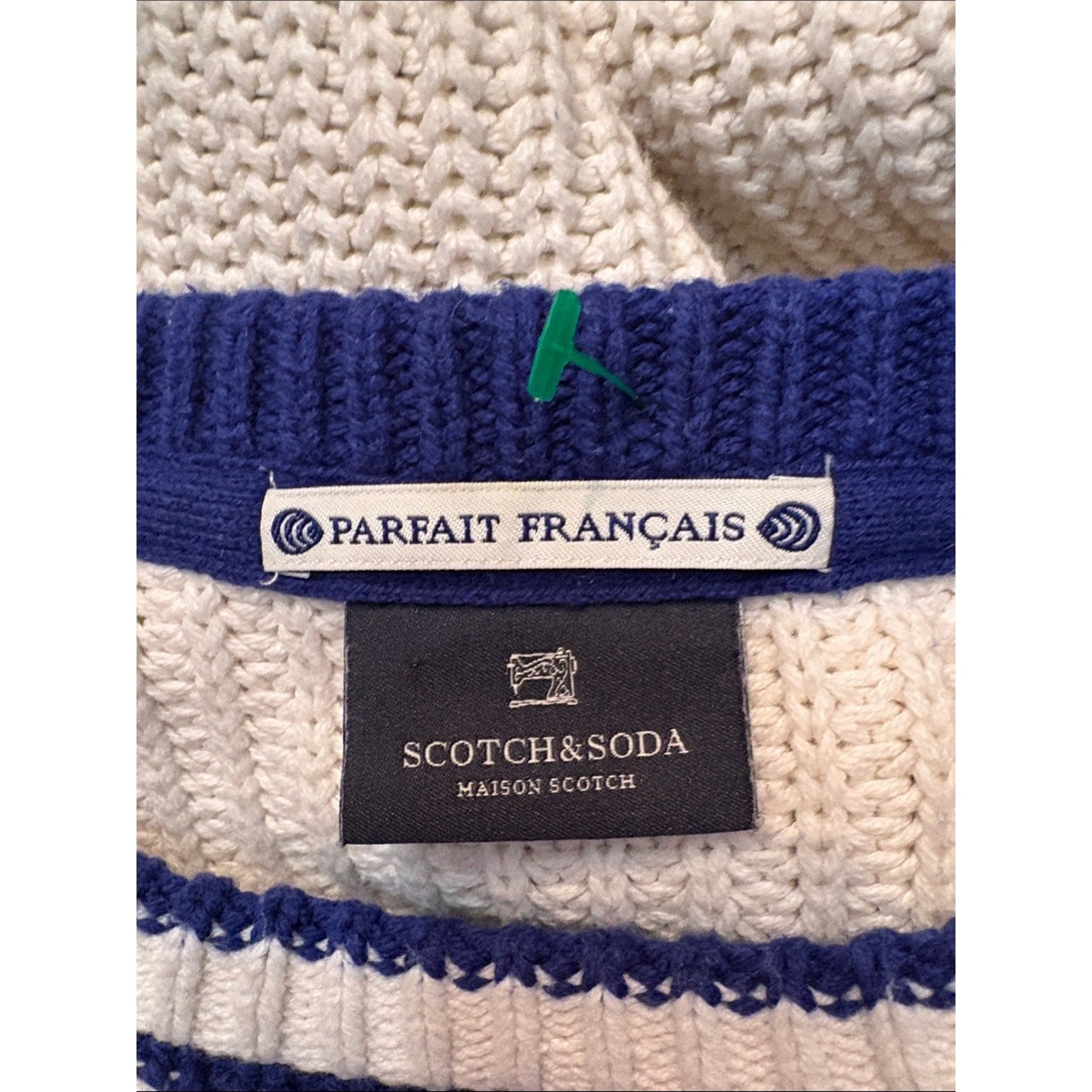 Parfait Francais Scotch & Soda Striped Knit Sweater - XS