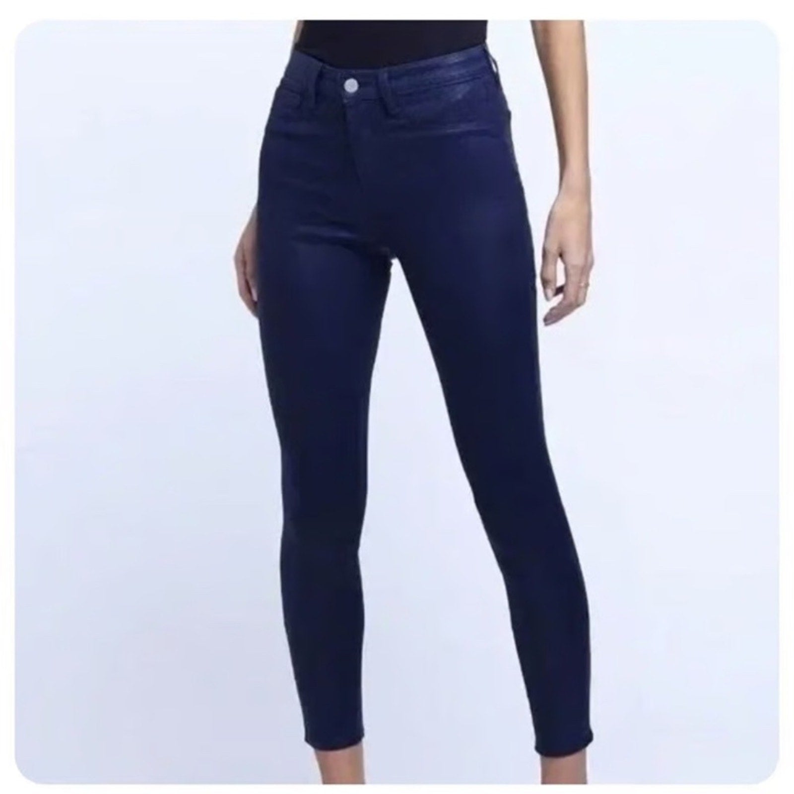NWT L'AGENCE Margot Skinny Jean in Navy Blue -size 24