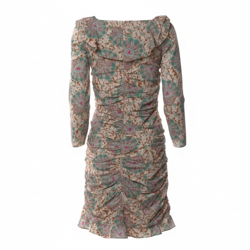 Veronica Beard 'Lozano' Stretch-Silk Printed Mini-Dress, Multi - 8
