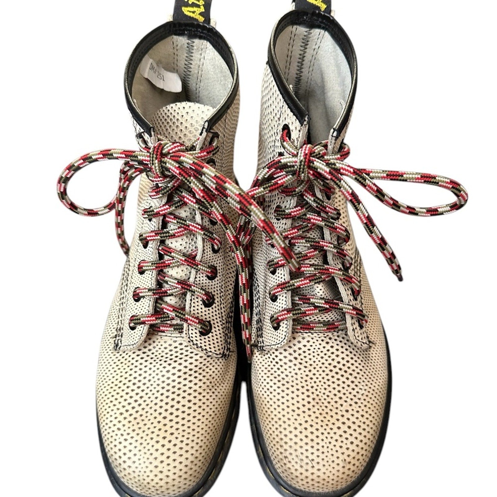 RARE Dr Martens 1460 Beige Snake Made in England - 9