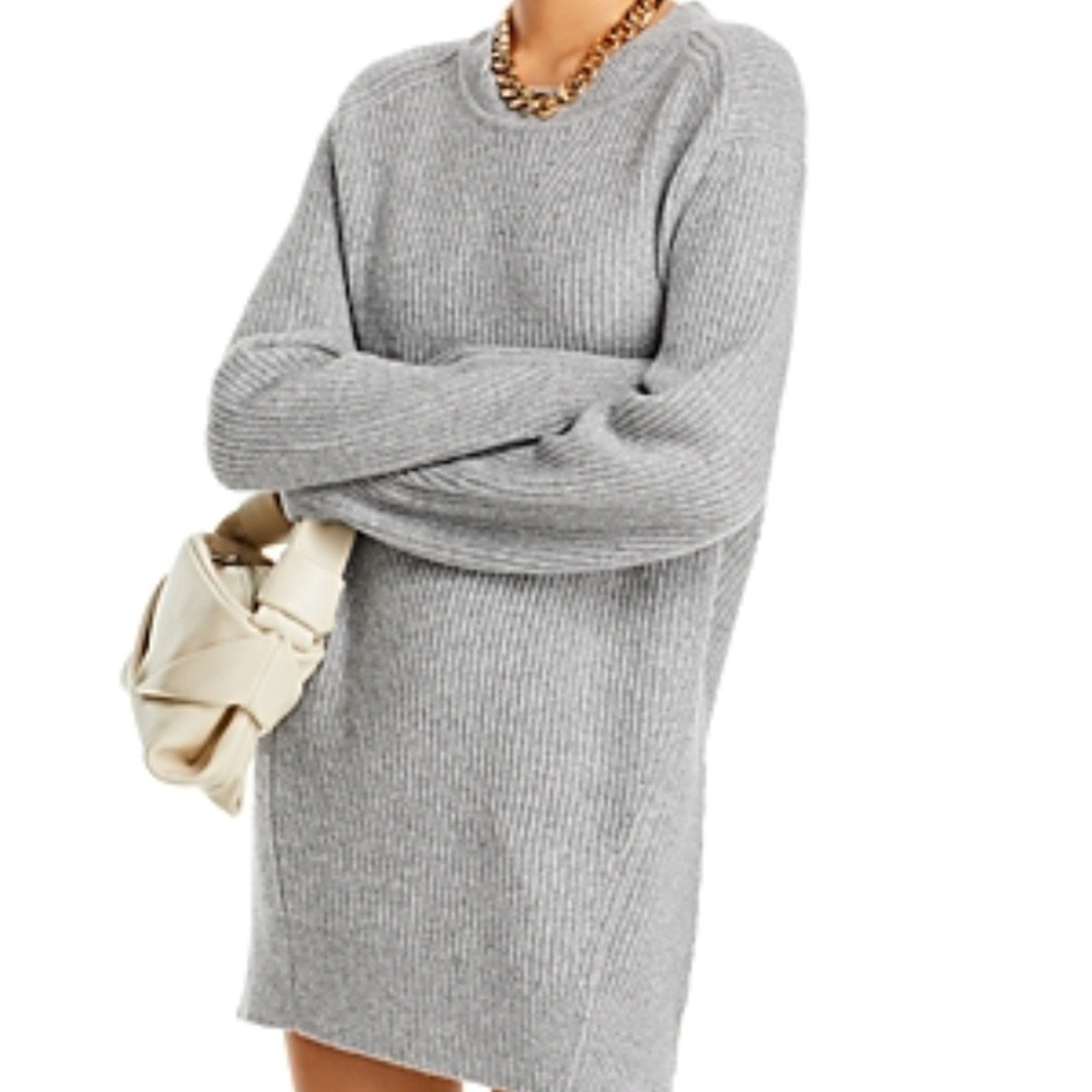 Rag & Bone Women's Pierce Rib-knit Cashmere Sweater Dress - size small - NEW