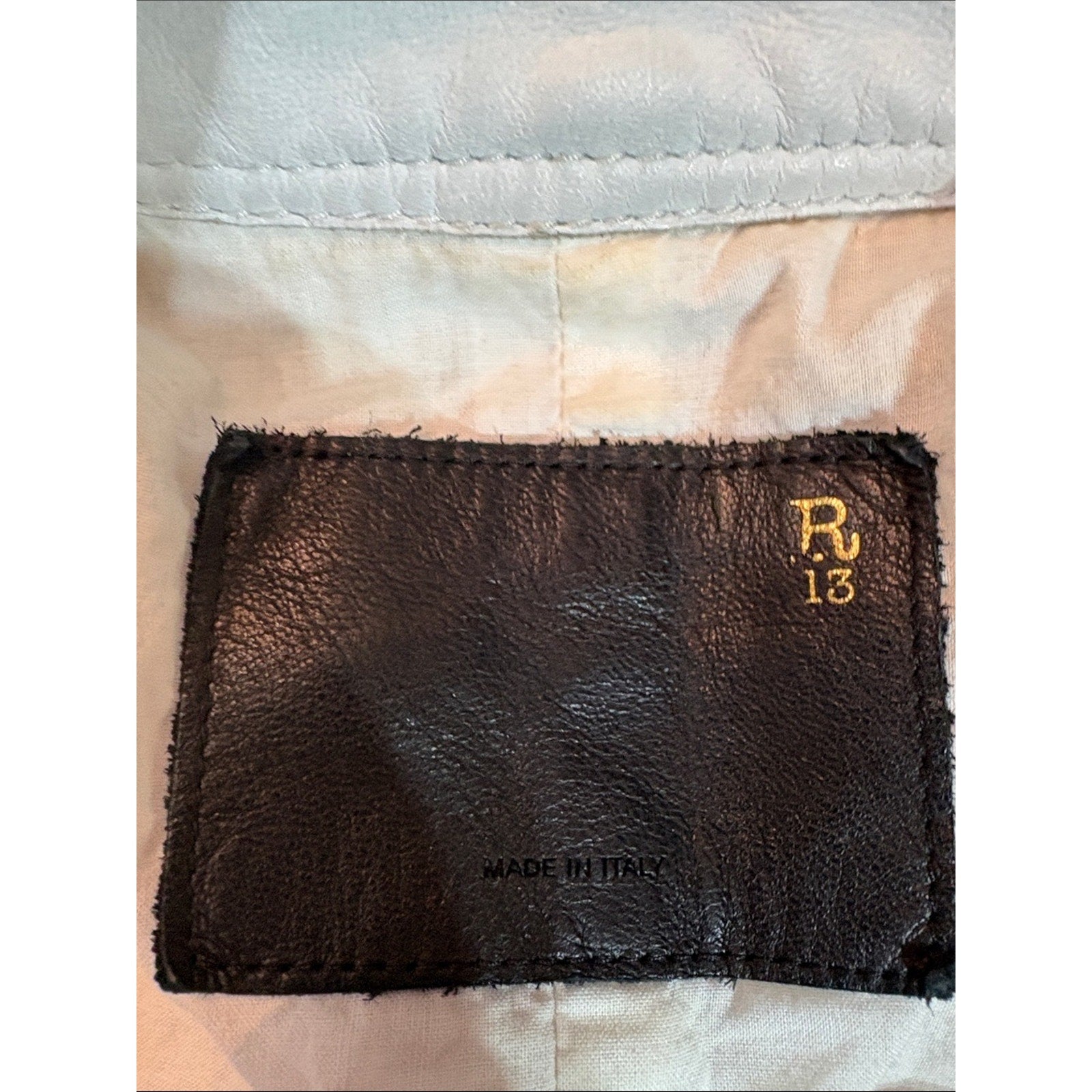 R13 Lambskin Bomber Jacket - size M