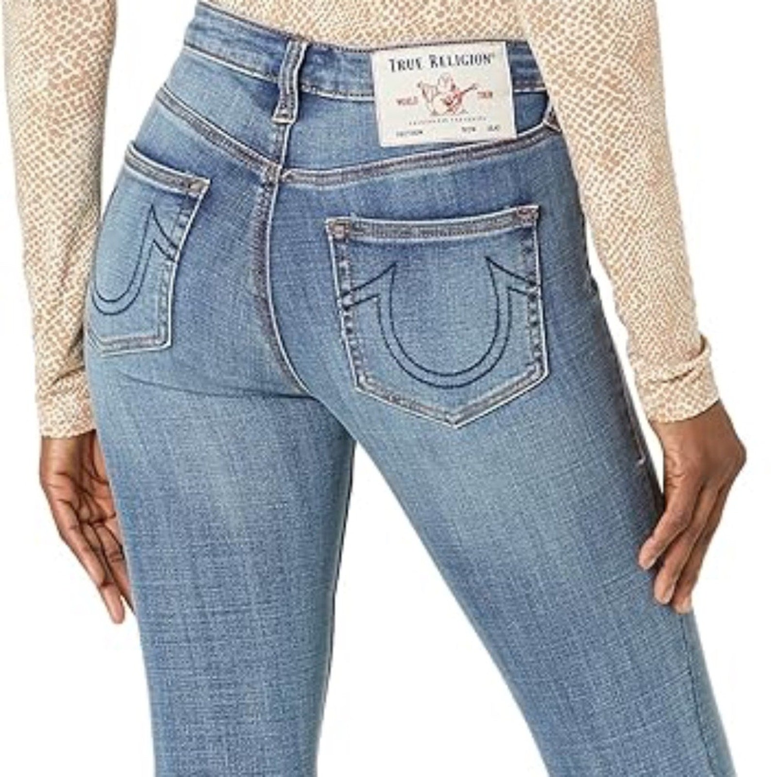 NWT True Religion Women's Halle High Rise Skinny Jeans - size 28