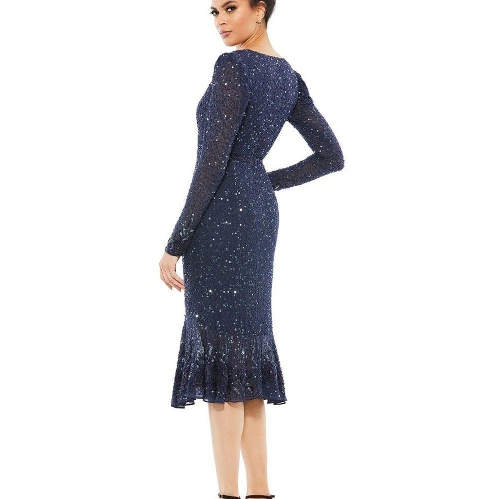 NWT Mac Duggal Fit & Flare Sequin Dress - size 8