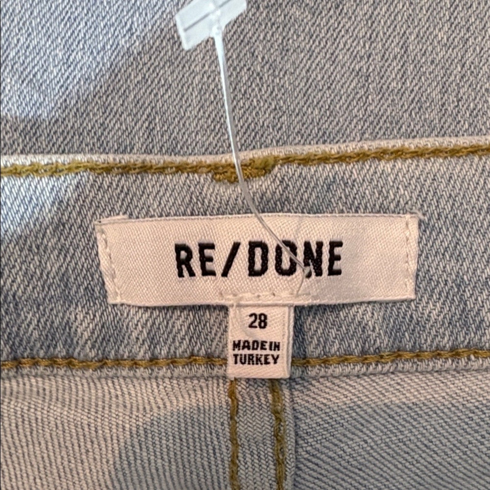 NWT RE/DONE 90's High Rise Ankle Crop in Blue Light - size 28