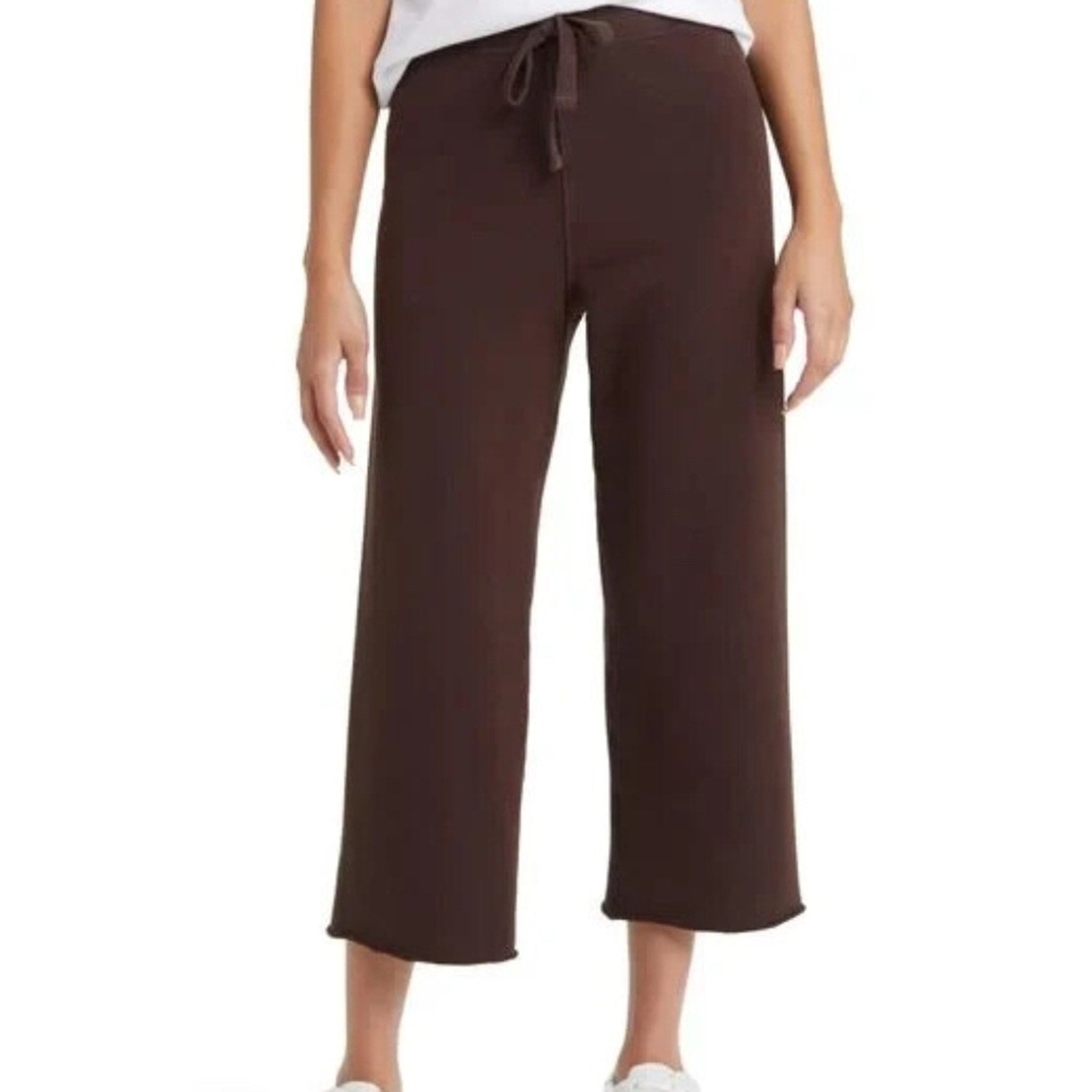 FRANK & EILEEN TEE LAB CATHERINE FAVORITE WIDE LEG CROP SWEATPANTS -size XS