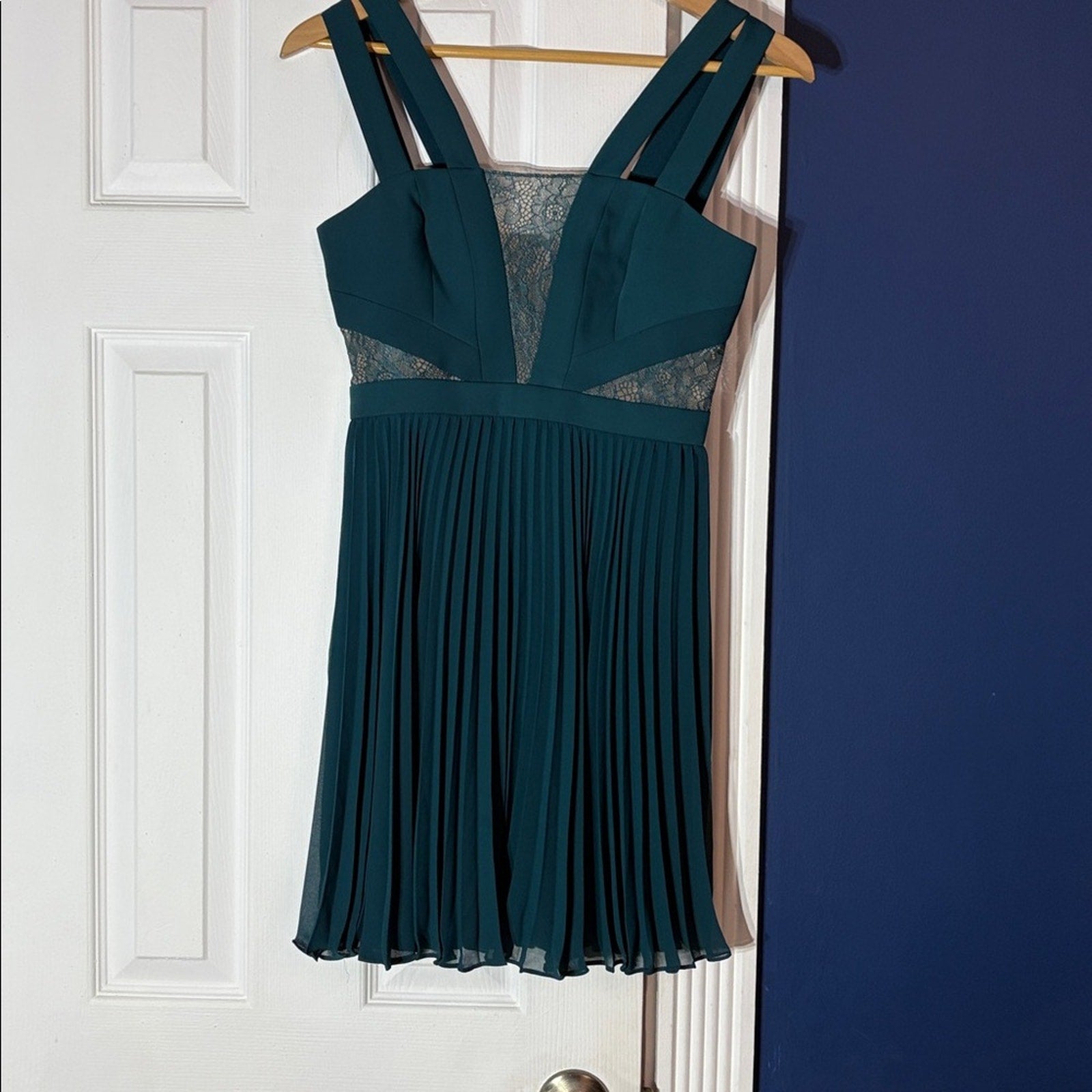 NWT BCBG Tenzin Dark teal Mini Dress - 0