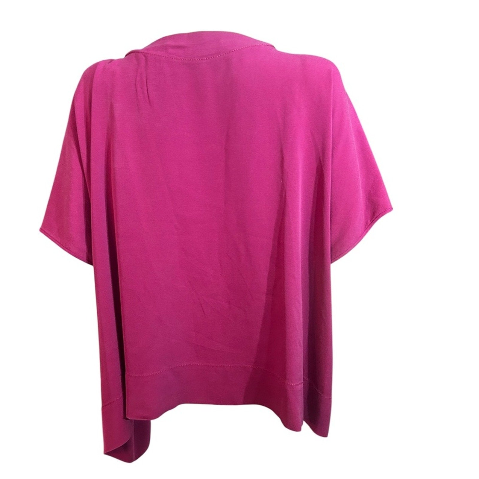 Diane von Furstenberg Bateau Neckline Short Sleeve Blouse - size SP