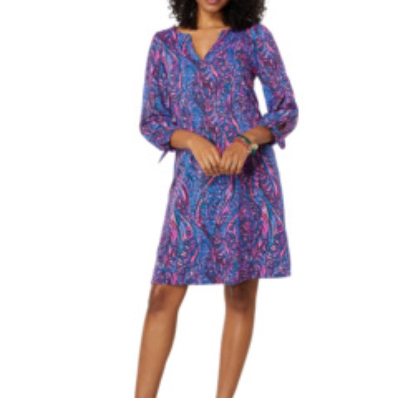 Lilly Pulitzer Cath Dress Blue Flare Always - size M