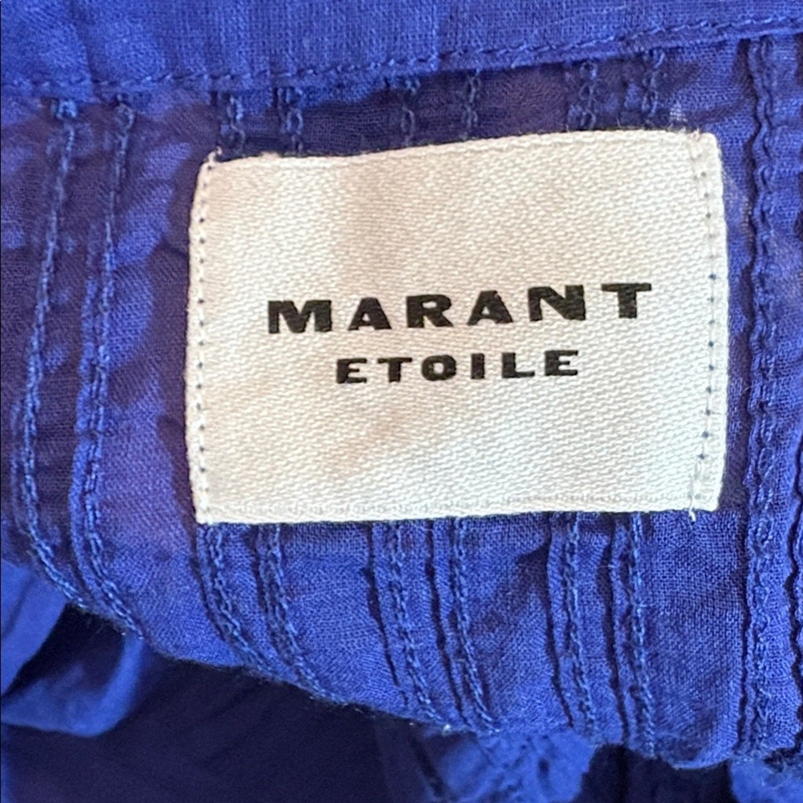 NEW ISABEL MARANT ÉTOILE Plalia Pintucked Organic Cotton Peasant Blouse - size 8