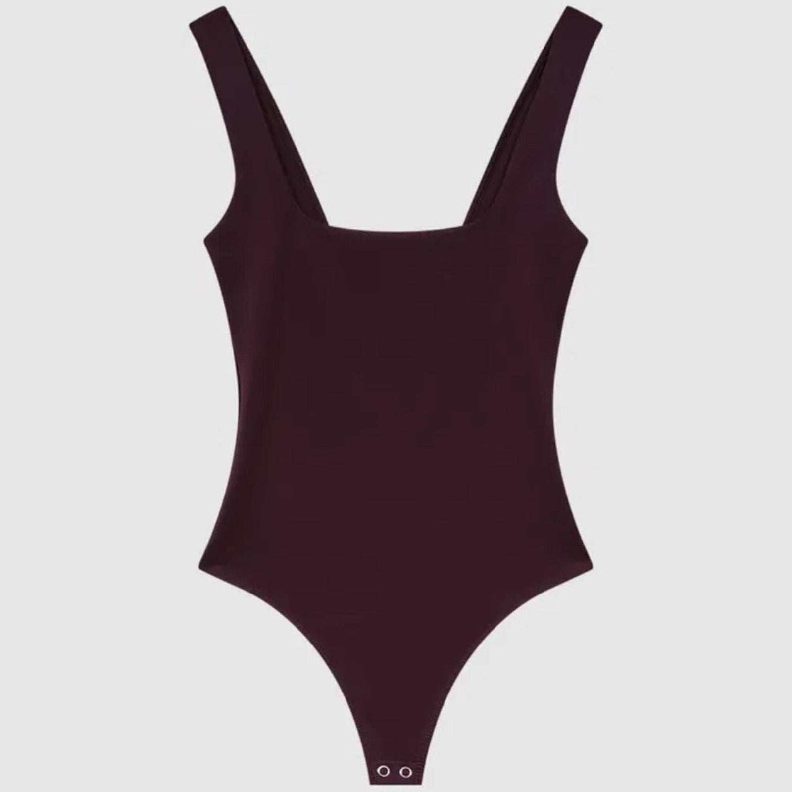 NWT GOOD AMERICAN  Square Neck Thong Bodysuit - size XS