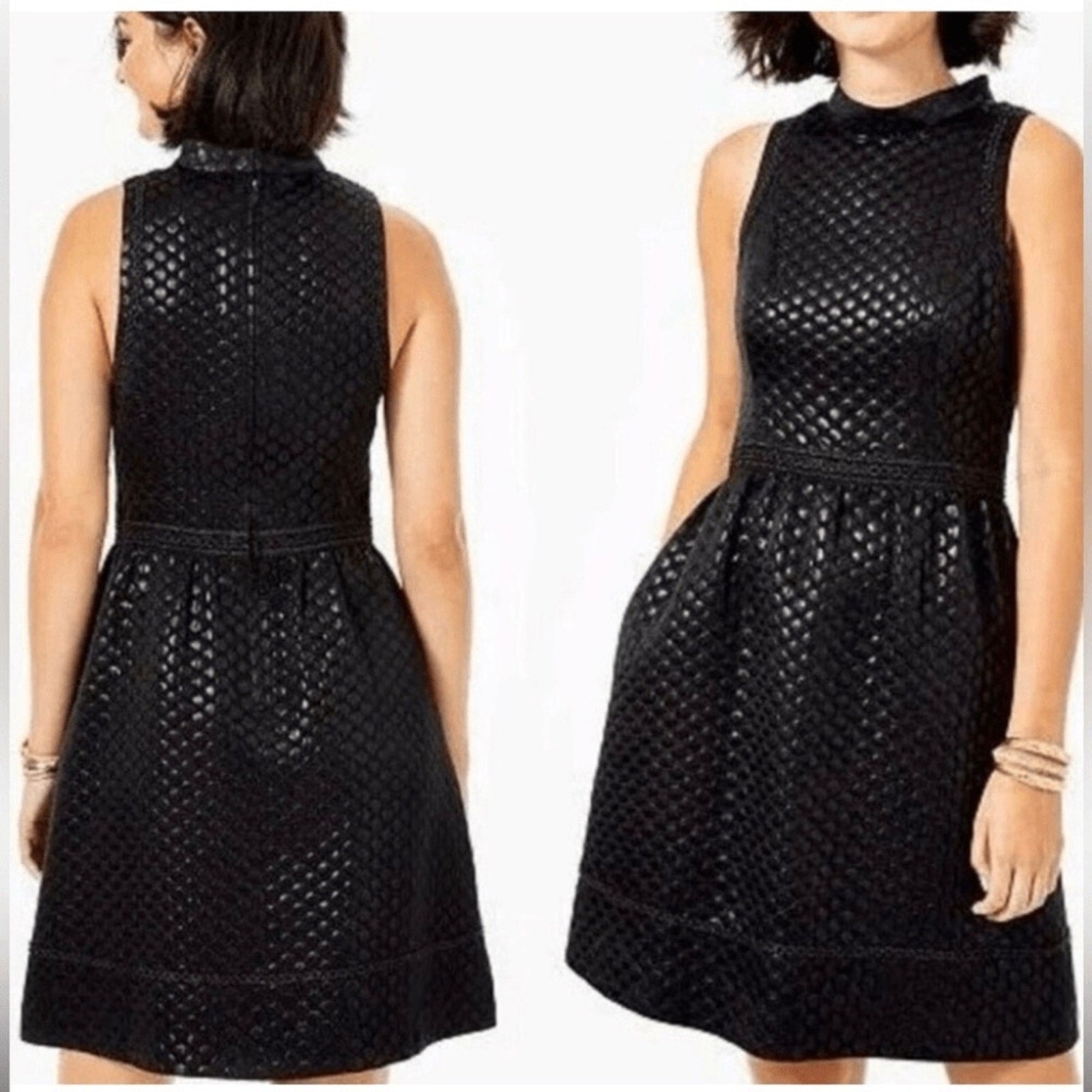NWT Lilly Pulitzer Zaria Dress Onyx Polka Dot Jacquard - size 8