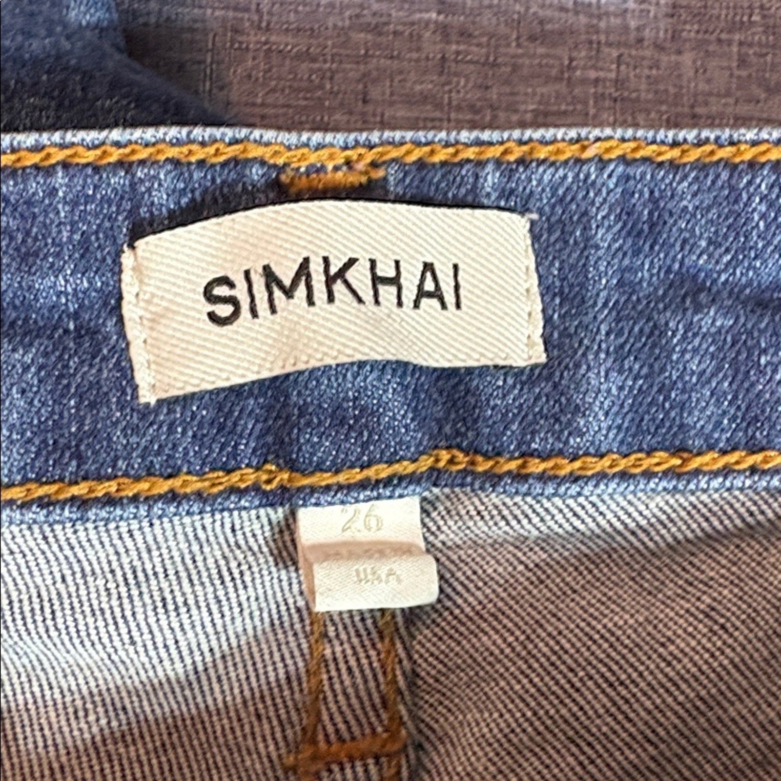 Simkhai‎ Blue Damen Farbe Denim Cotton Jeans, Size 26