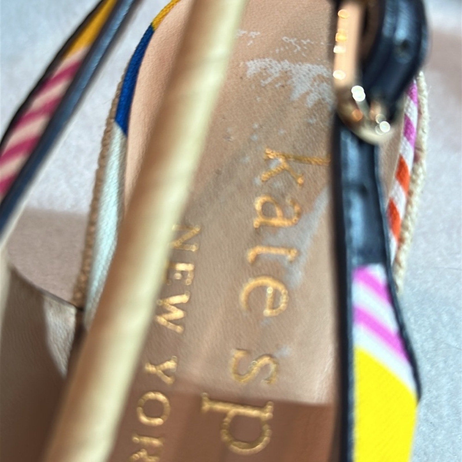 NEW Kate Spade Panama Nights Slingback Wedges - size 7.5