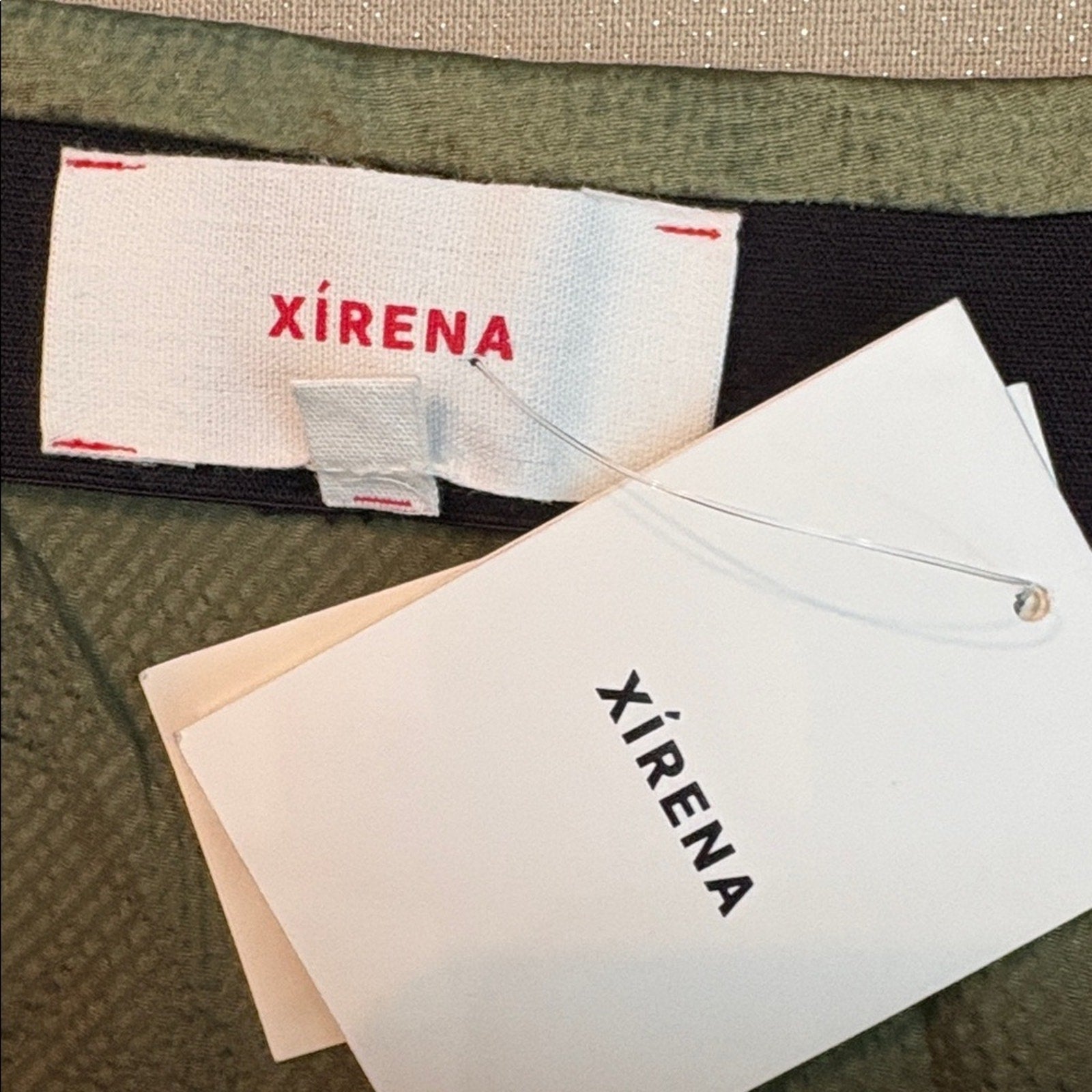 Xirena Audrina Textured Silk Skirt In Serpentine - size Large - NWT