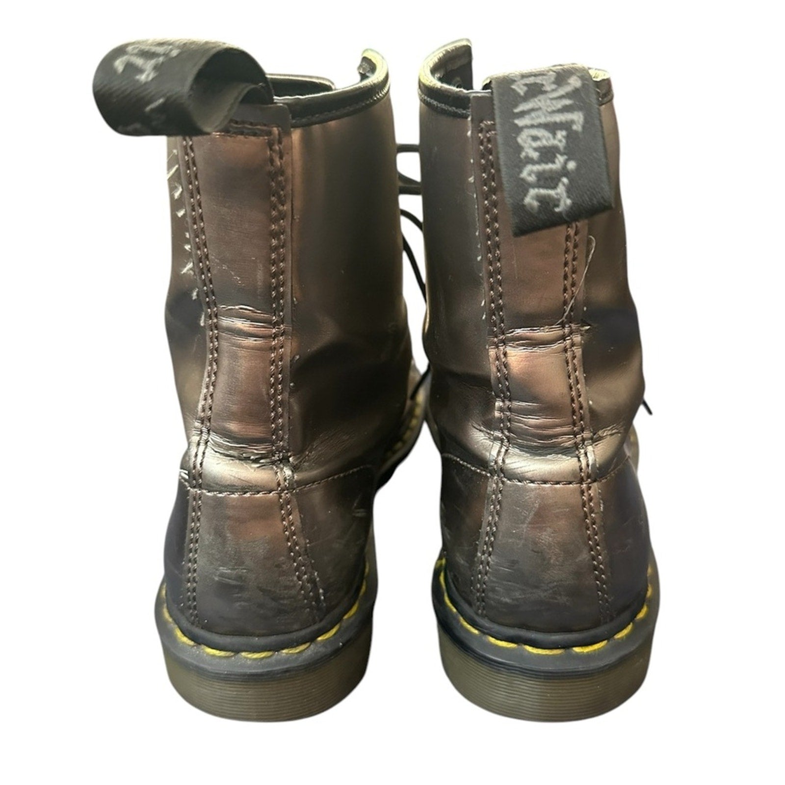 Dr. Marten 1460 Metallic Lace Up Boots - 9