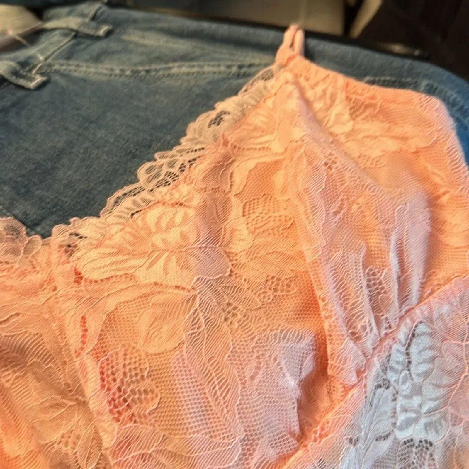 New Free People Heart Eyes Cami Top In Petal Pusher Size L