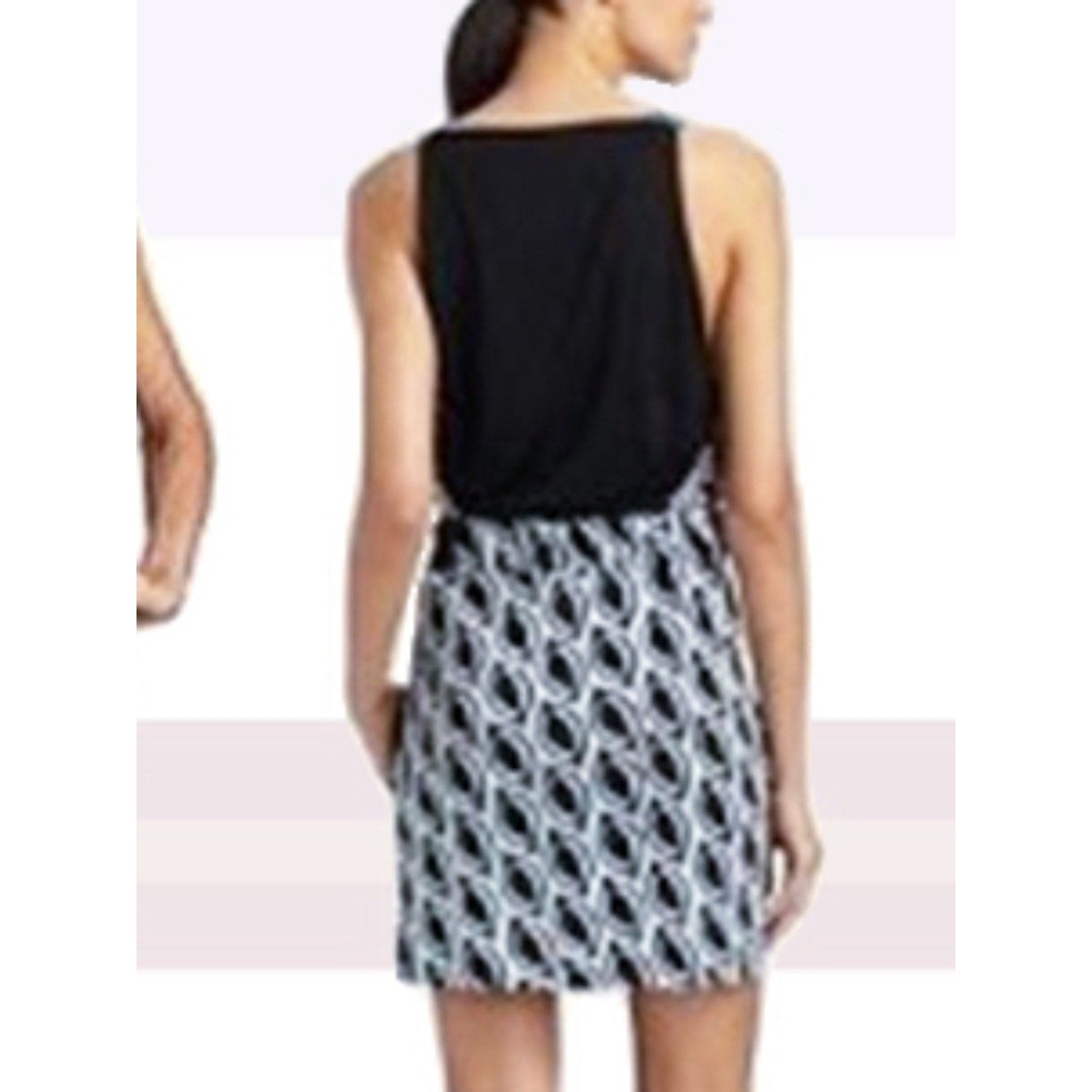 Diane Von Furstenberg Moriko Petal Weave Blue Silk Jersey Dress - size 8