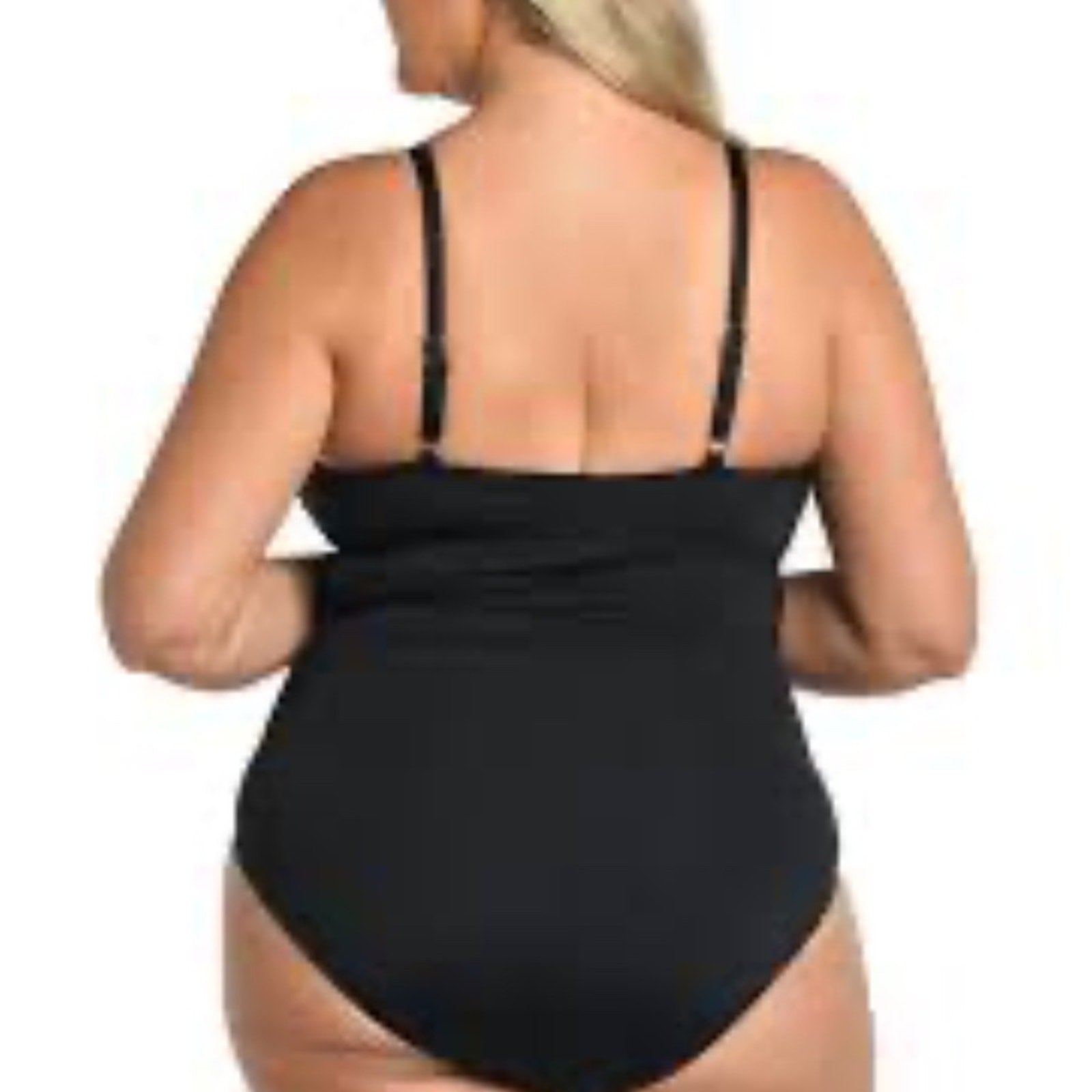 NEW La Blanca Island Goddess Lingerie One Piece - Black - size 16W
