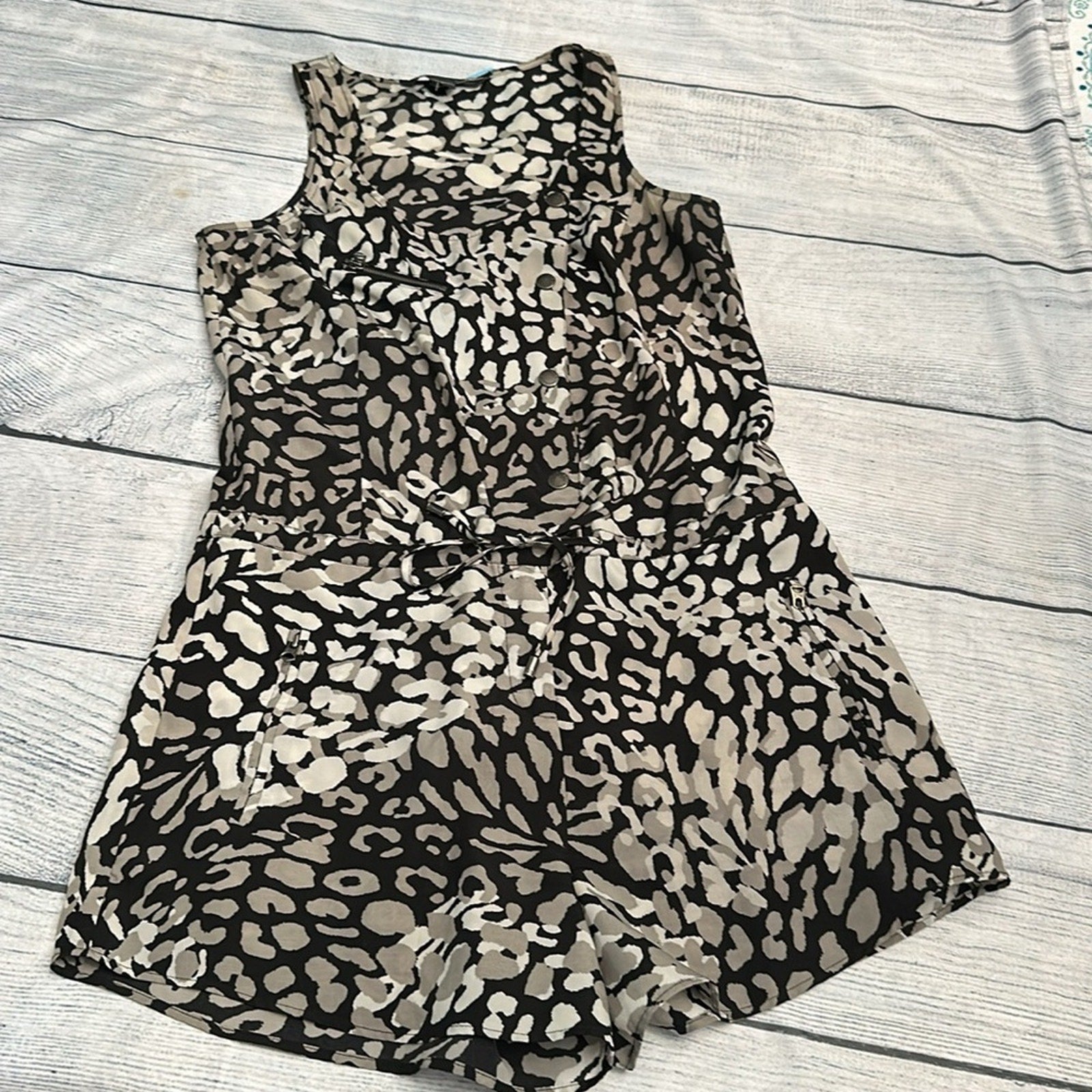 Armani Exchange Cheetah Print Romper -size 4