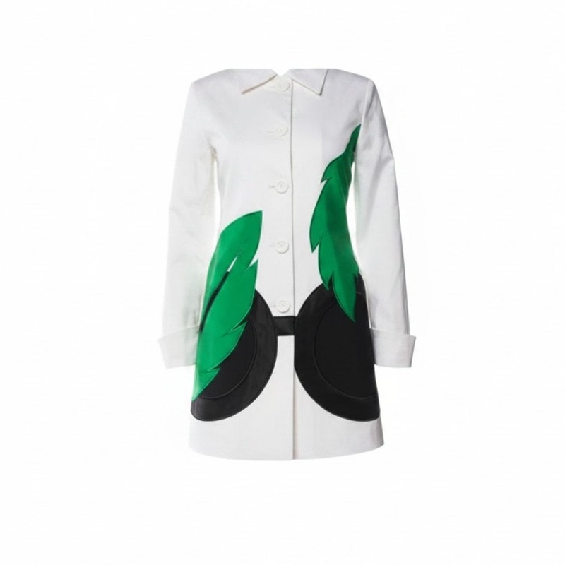 Alice + Olivia Graphic Print Coat - size M