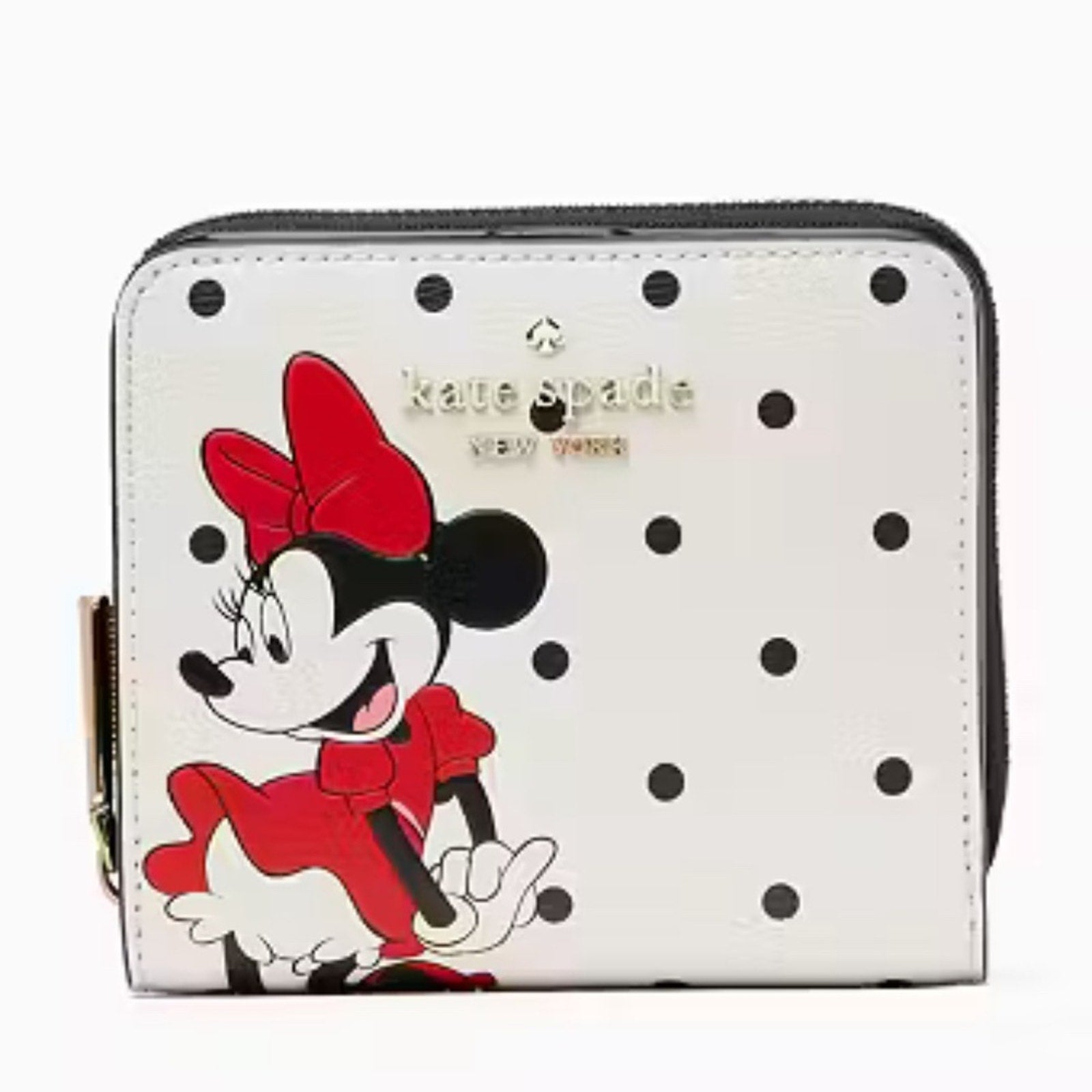 NWT Disney X Kate Spade New York Minnie Mouse Zip Around Wallet