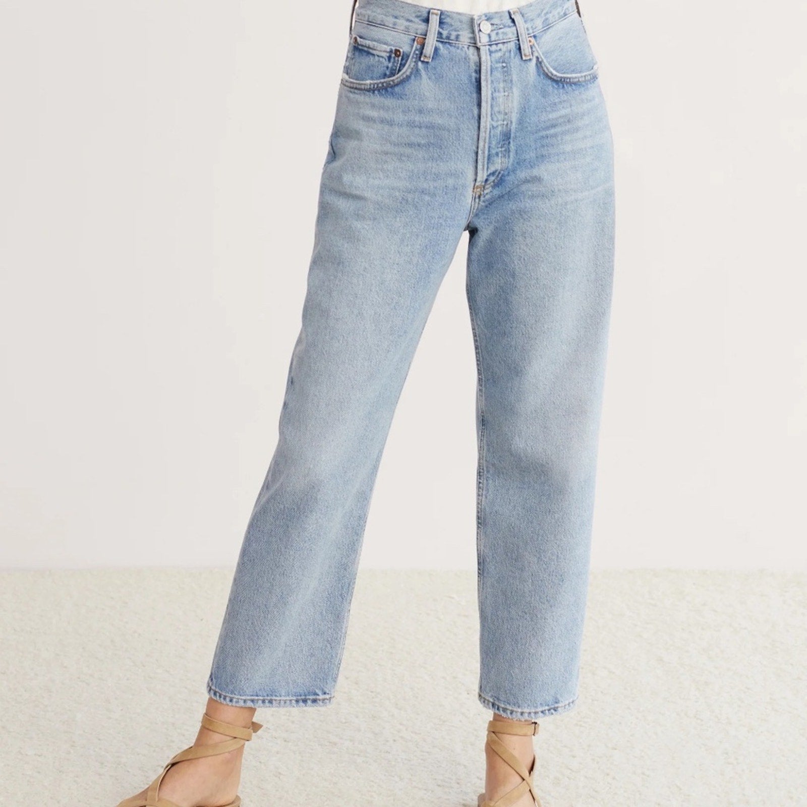 NWT Agolde 90's Mid Rise Crop Jeans - Replica Clean - size 31