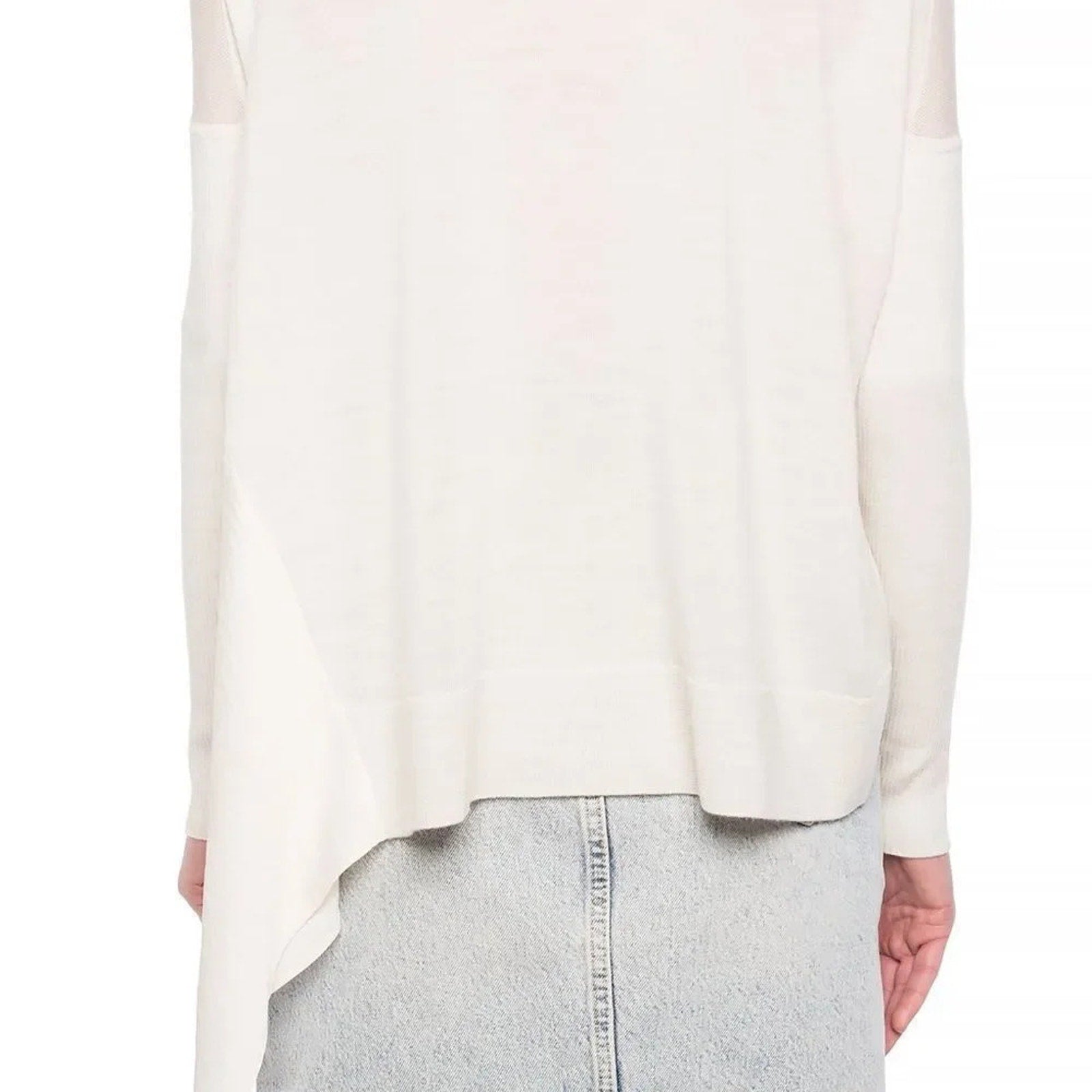 NWT Allsaints Merino Wool Sweater Alda Roll Neck Turtleneck Long Sleeve - size S