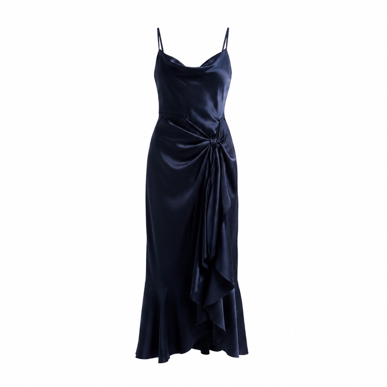 CINQ À SEPT Vivienda Silk Dress In Navy - size 4 - NEW