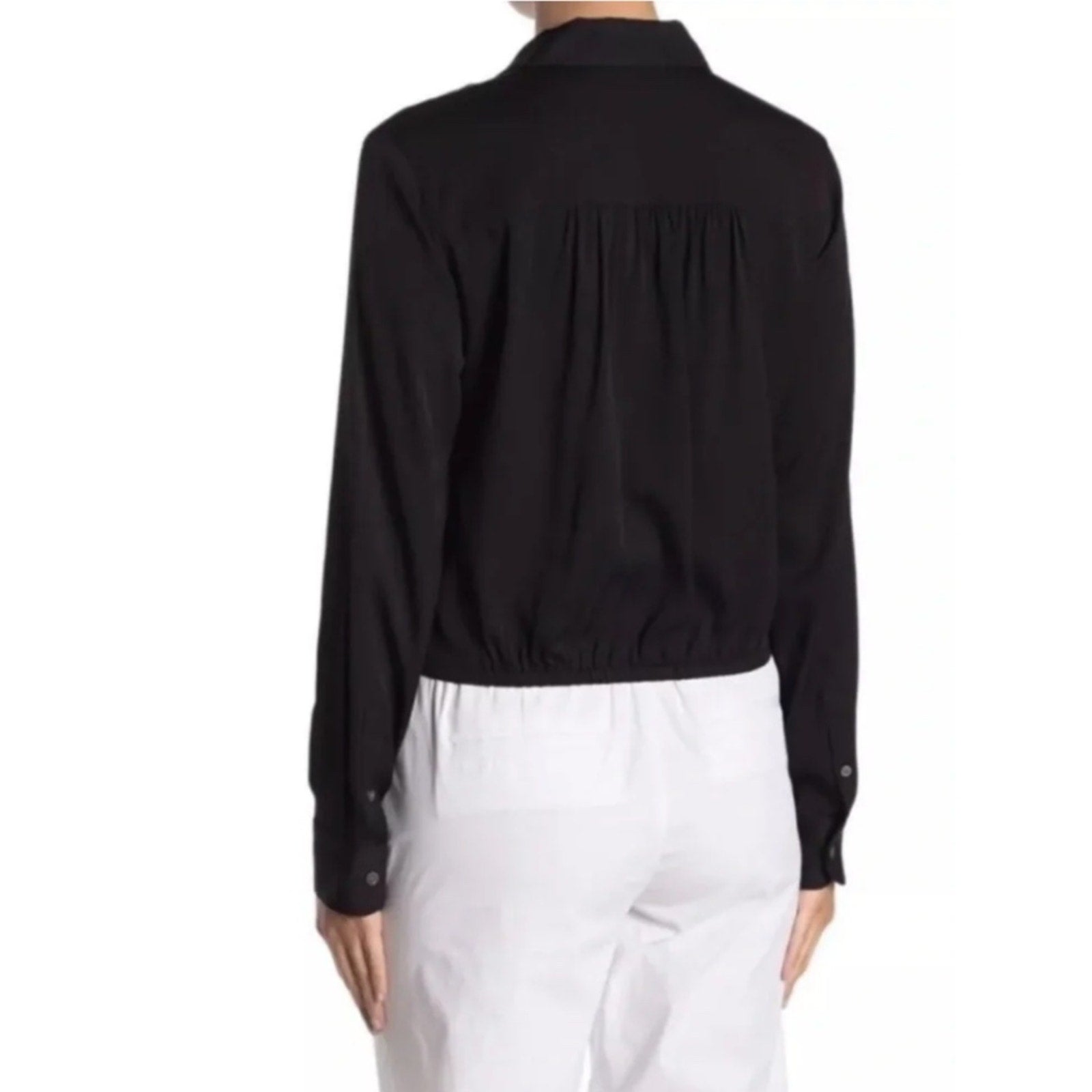 Theory Hekanina Silk Tie Shirt - L 🌟