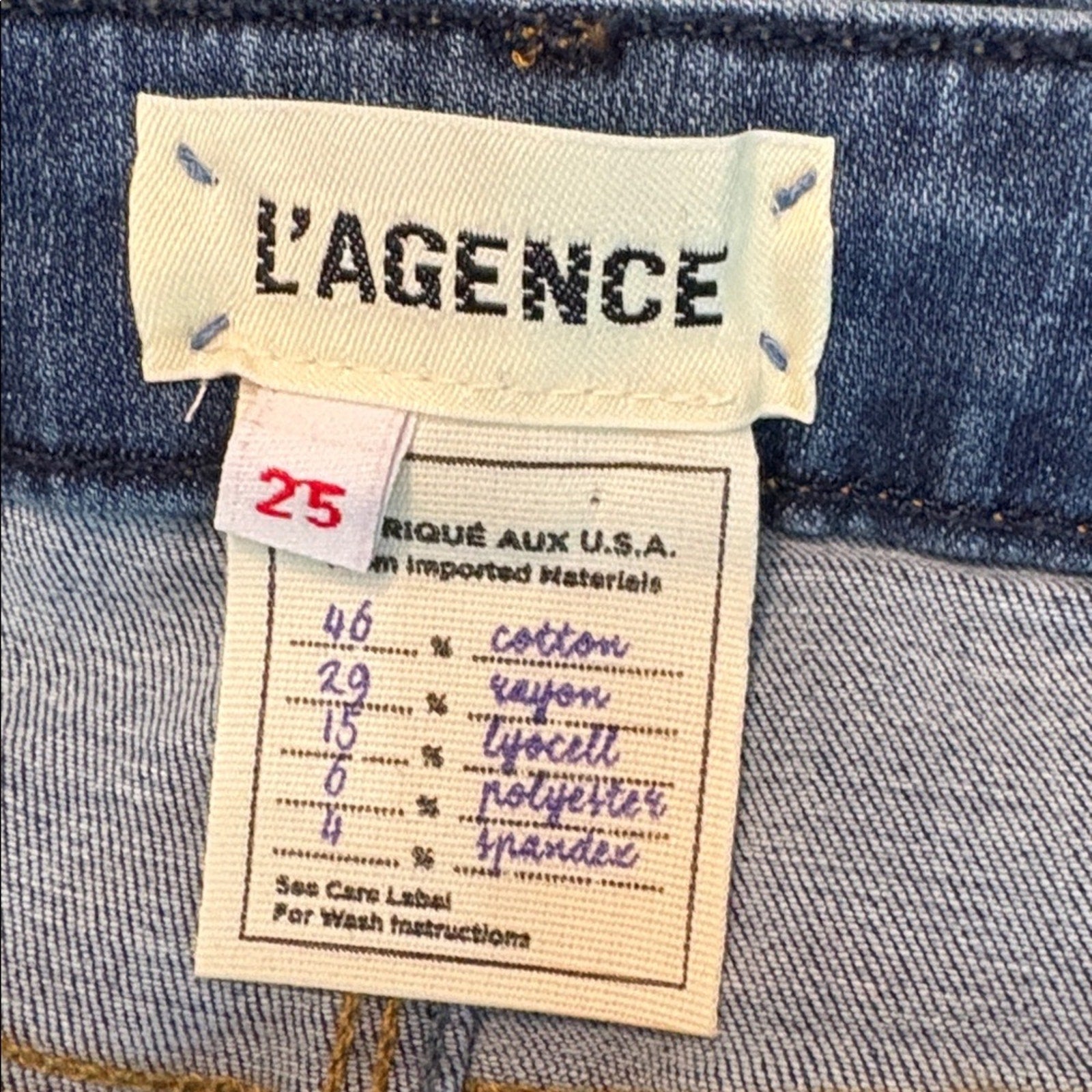 NWT L'agence Women's Margot High-Rise Skinny Jeans - size 25