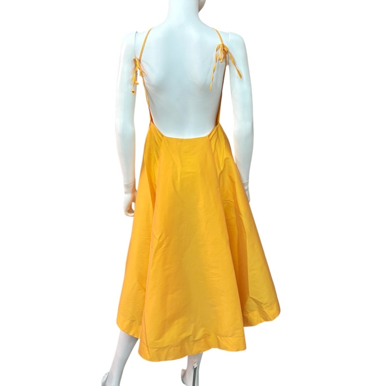 BERNADETTE Satin Taffeta Open-Back Gown - size 38 (= US 6)