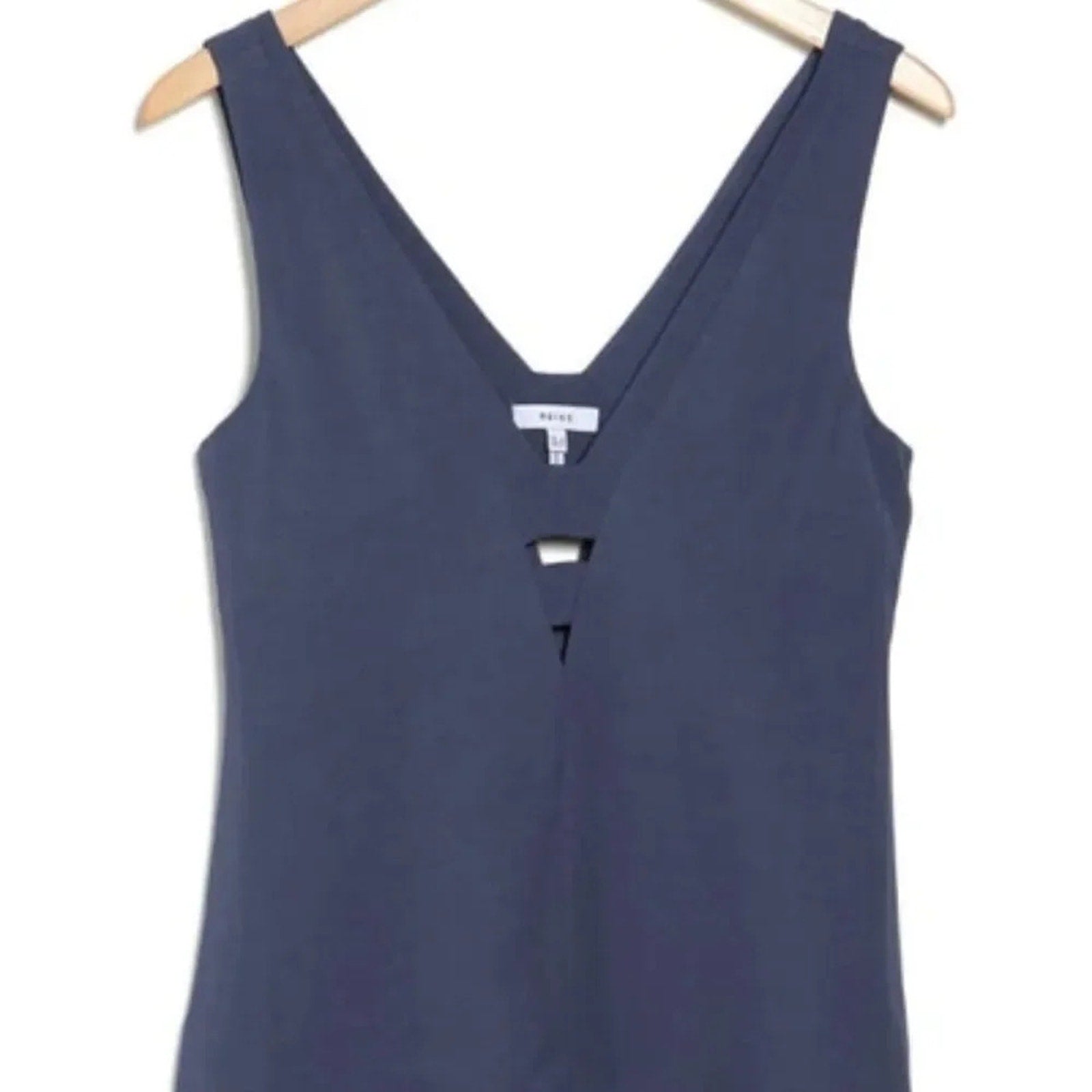 NEW Reiss EMI LINEN BLEND V-NECK TOP
