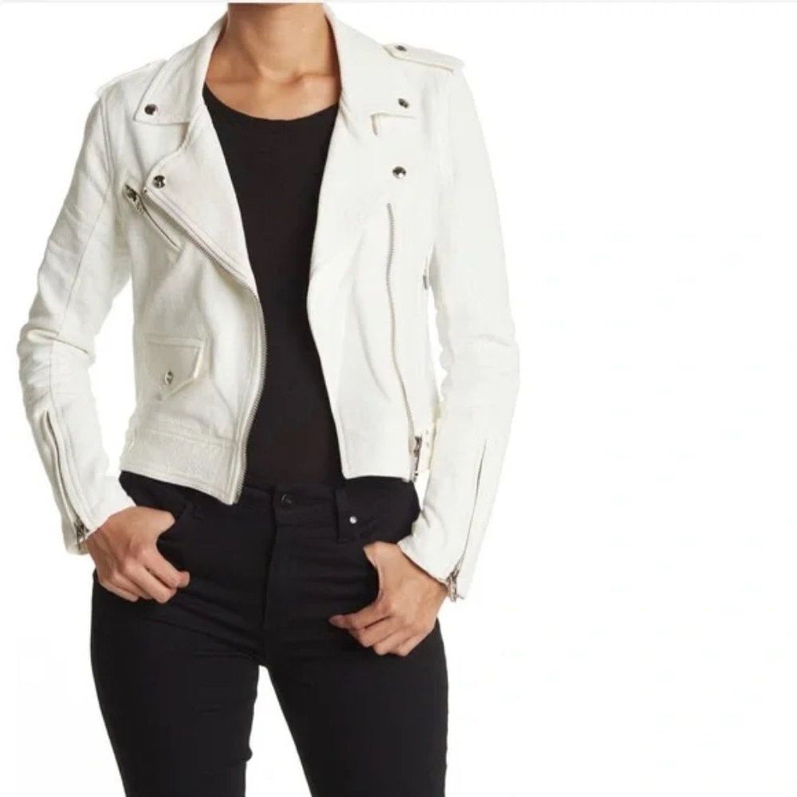 NWT Blank NYC Crepe Moto Jacket - size M