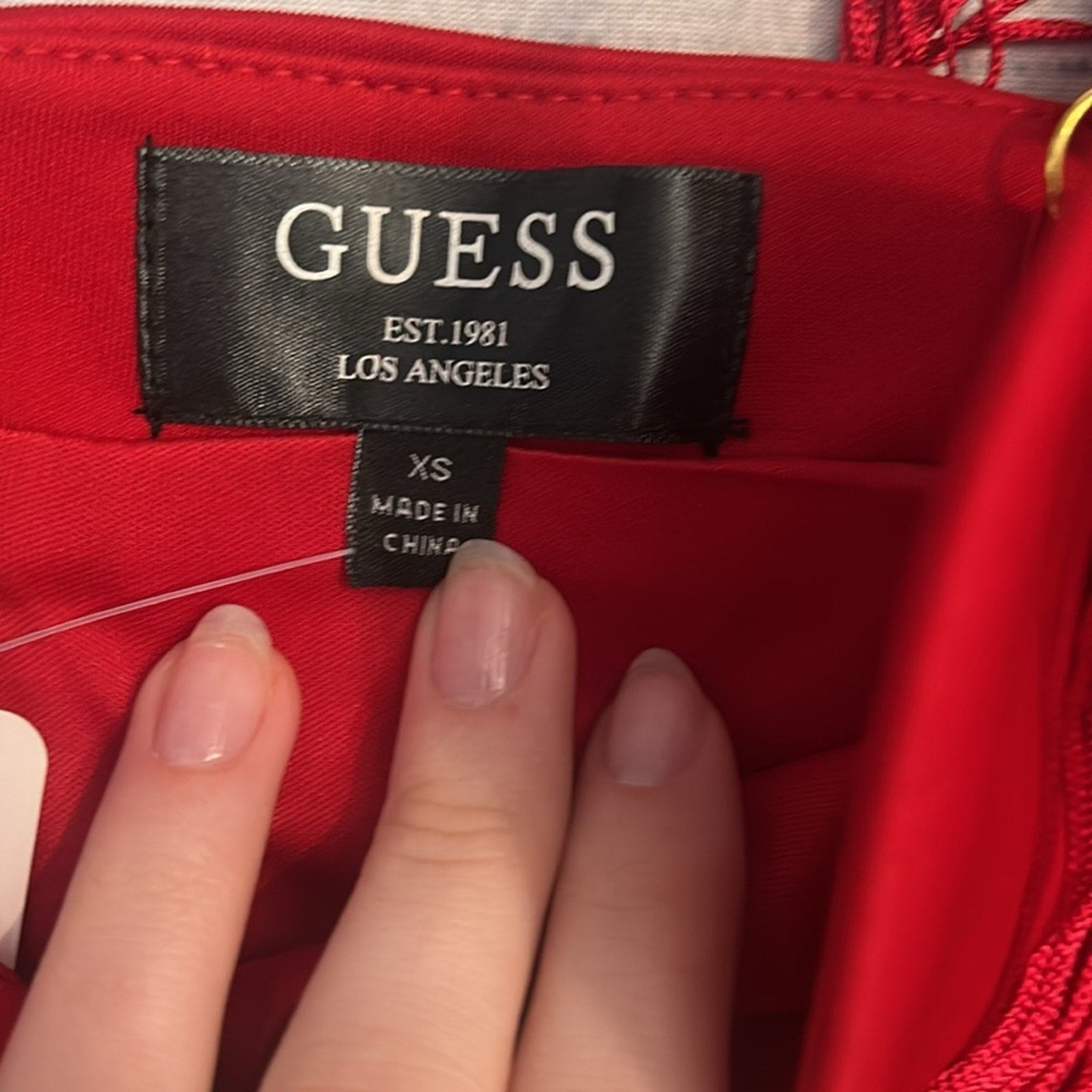 Guess Mini Bodycon Red Dresses. Size XS