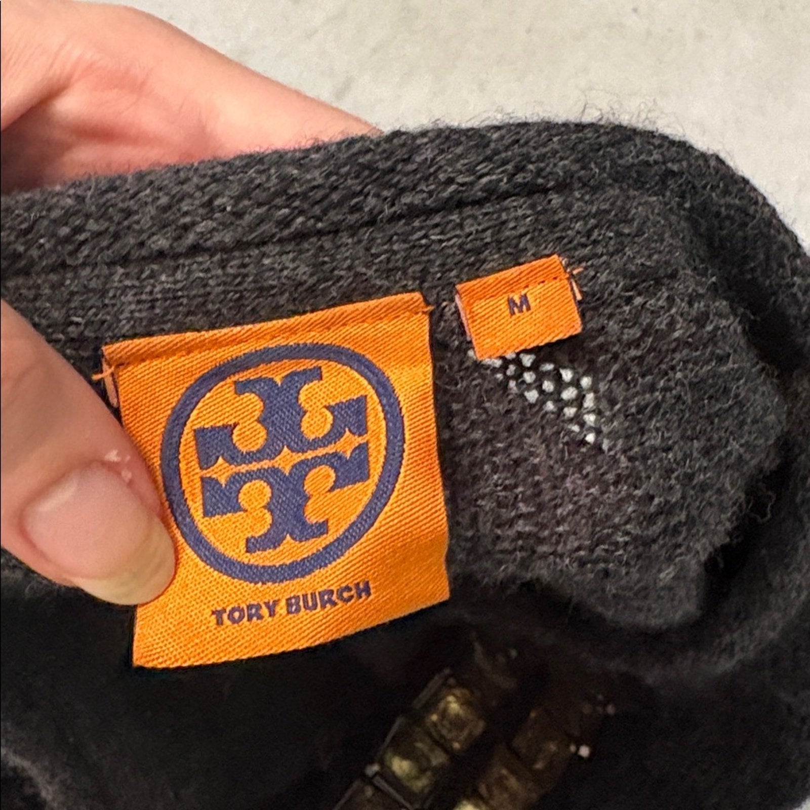 Tory Burch 100% wool grey cardigan - size M