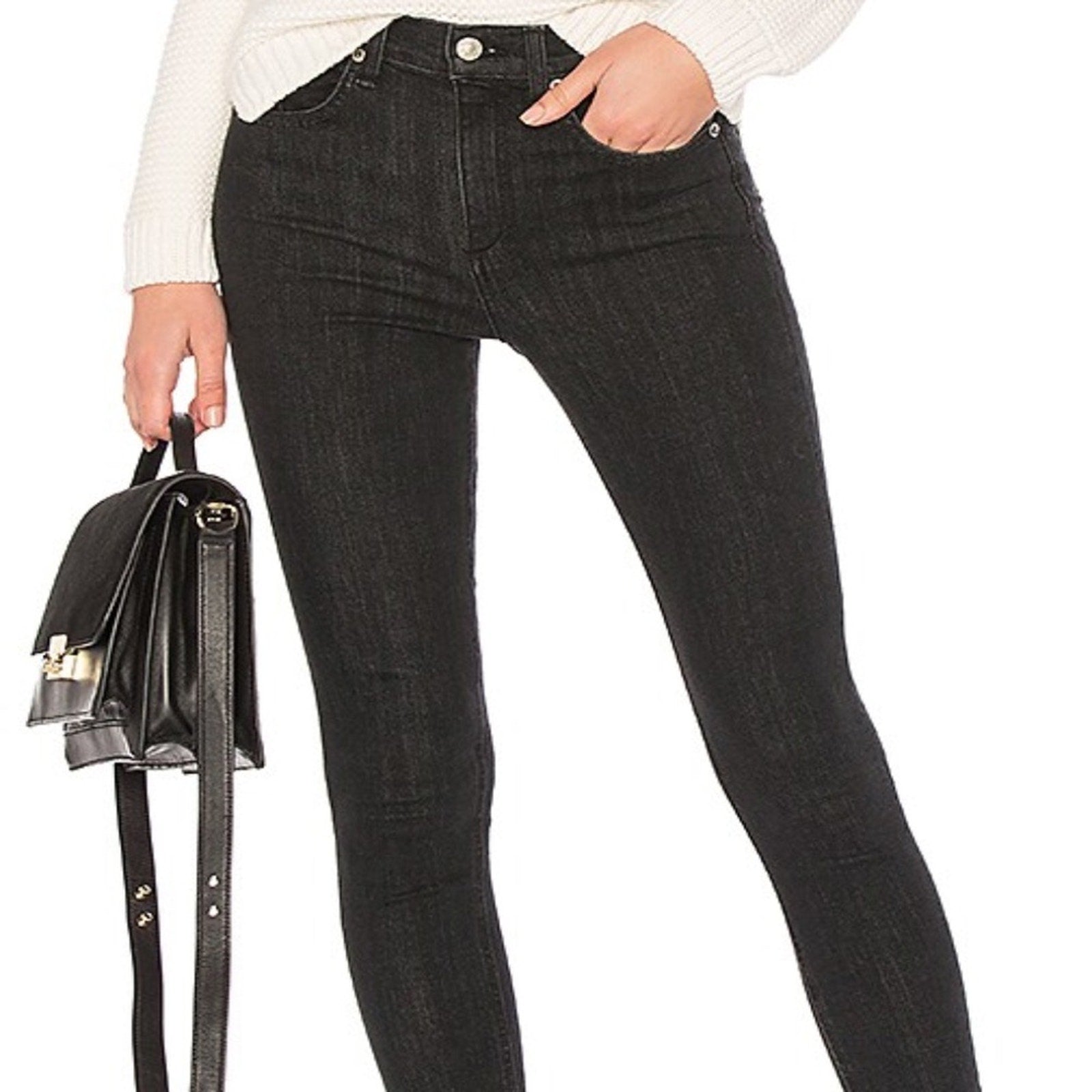 Rag & Bone $195 High Rise Ankle Skinny In Ariel - size 27