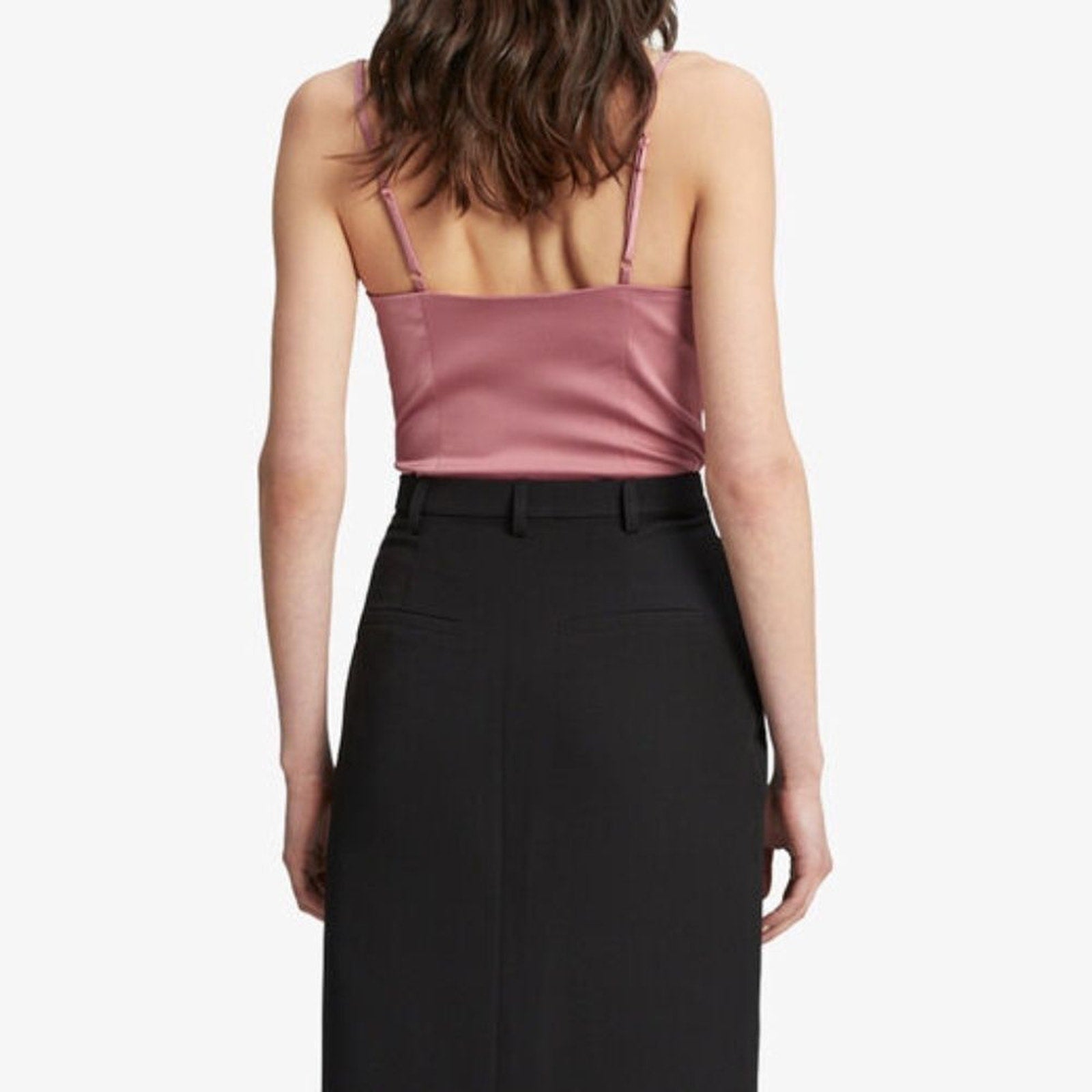 NWT Bardot Landon Structured Bodysuit In Mauve - size 4/small