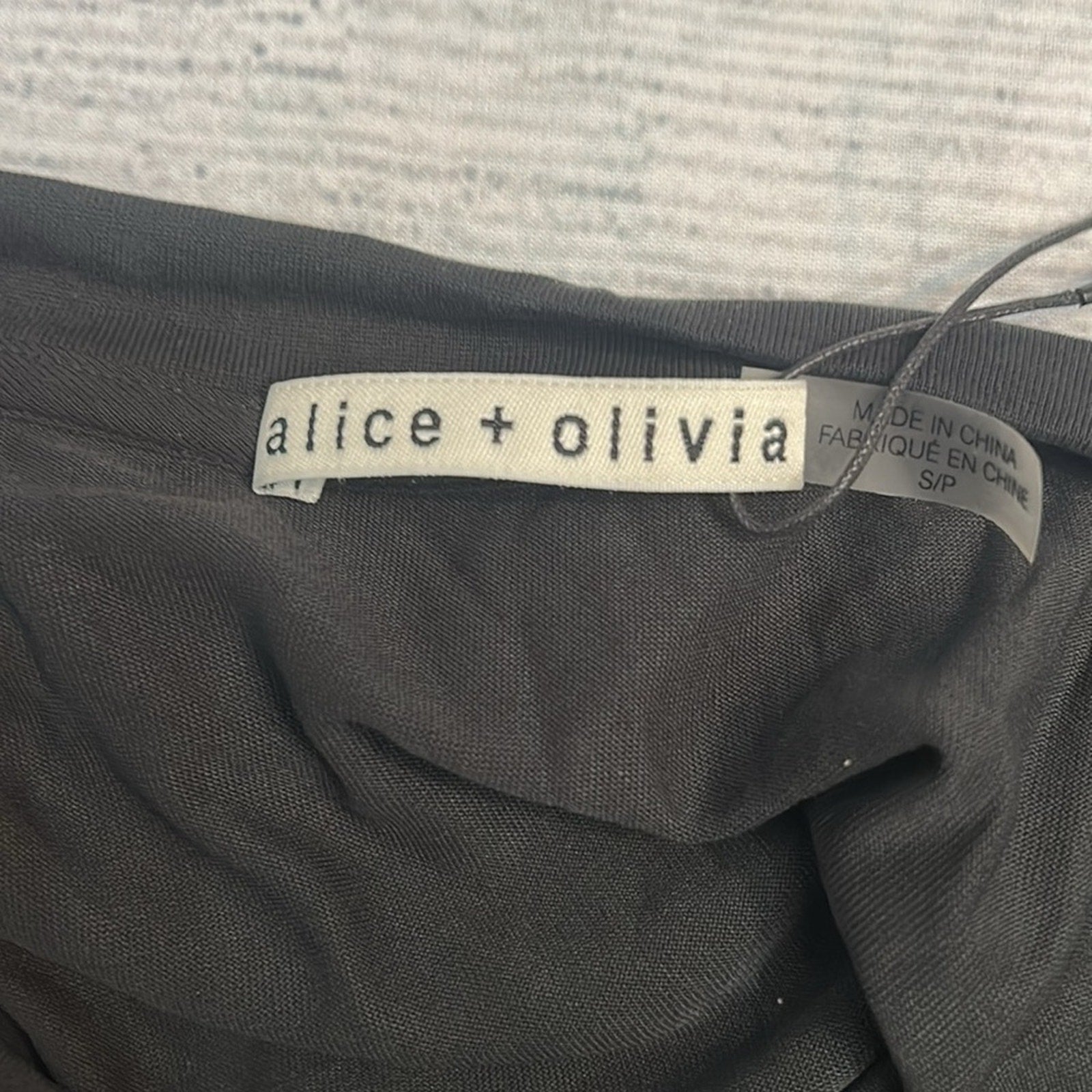 NWT Alice + Olivia  Dreema Embroidered Tulle T-Shirt - size small