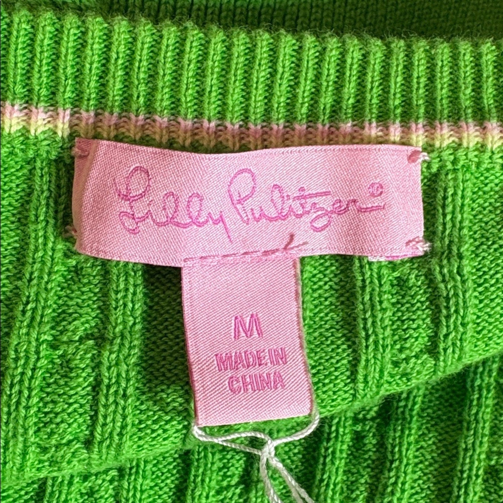 Lilly Pulitzer green lightweight cardigan sweater - size M