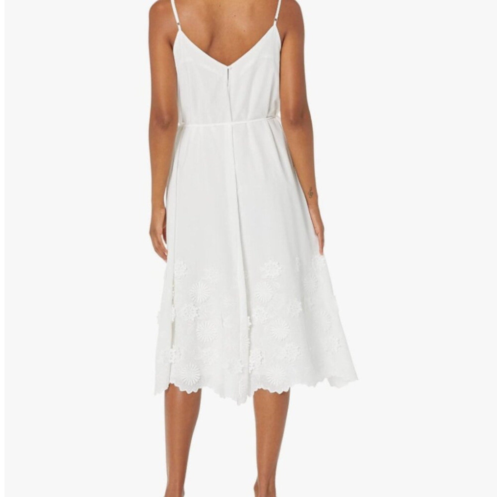 NWT MILLY Becca 3-D Cotton Embroidered Dress - 6
