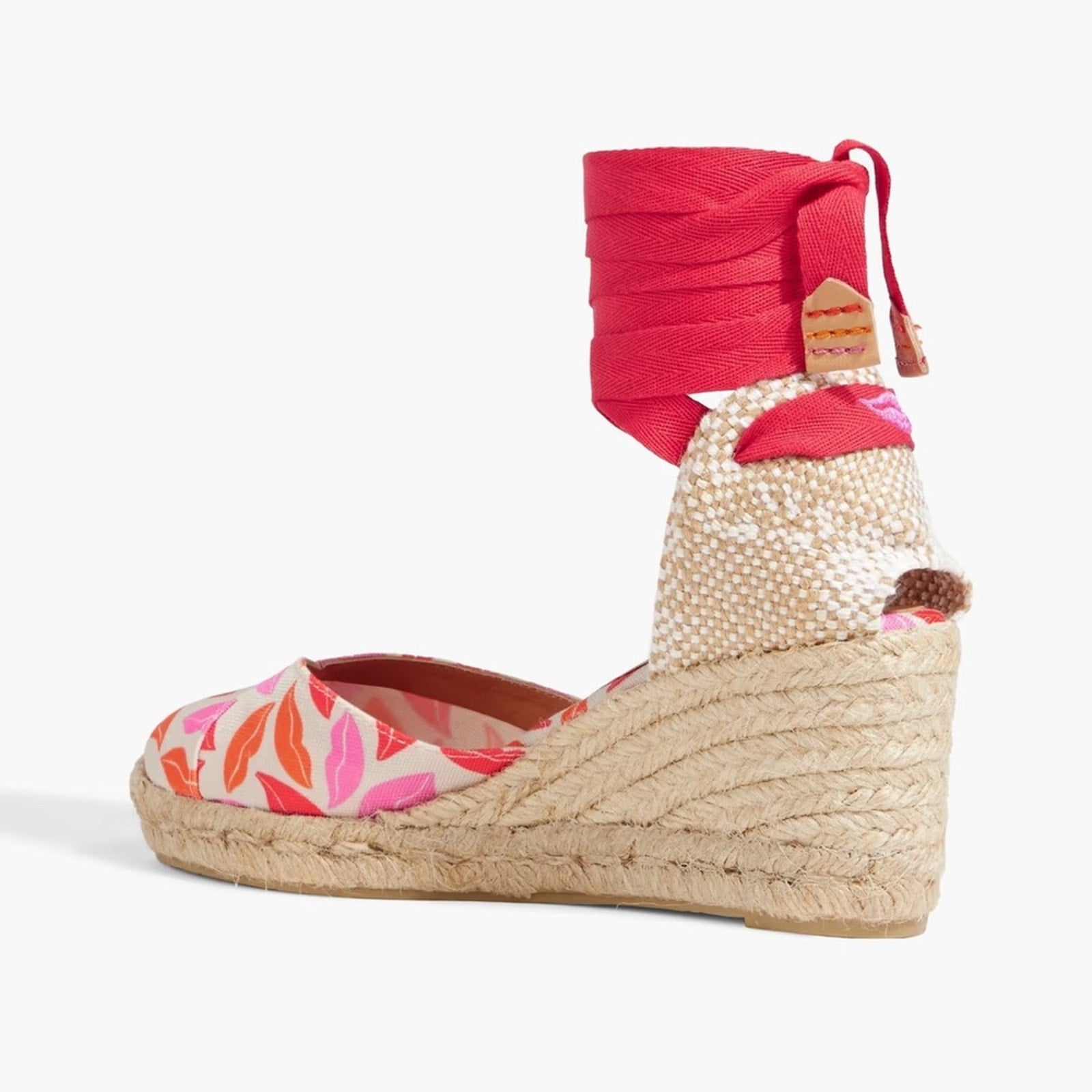 DIANE VON FURSTENBERG X CASTAÑER Chiara printed canvas wedge espadrilles - 38
