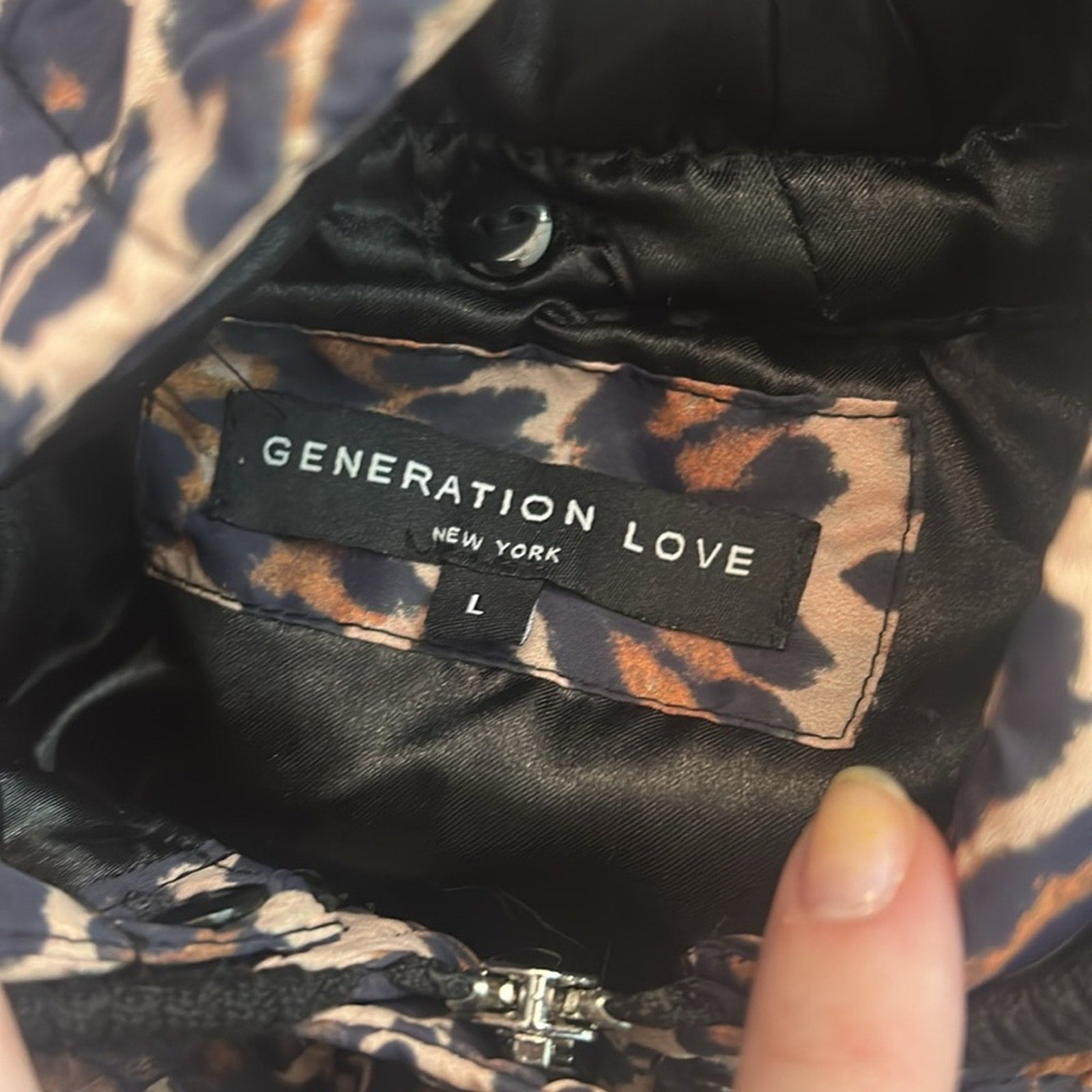 Generation Love Liam Puffer Jacket - size large