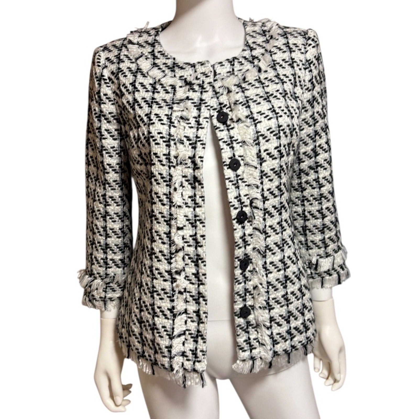 Peter Nygard tweed blazer / jacket - size M