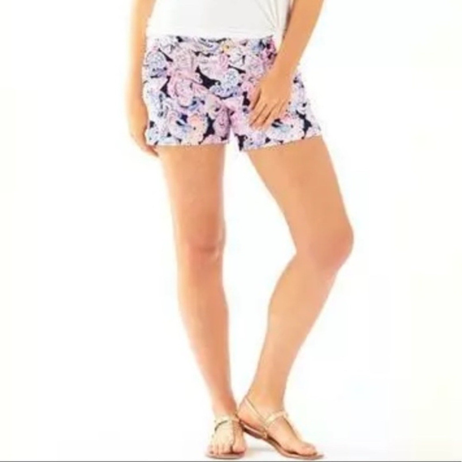 NWT LILLY PULITZER Callahan Short Navy It’s For Shore -size 10
